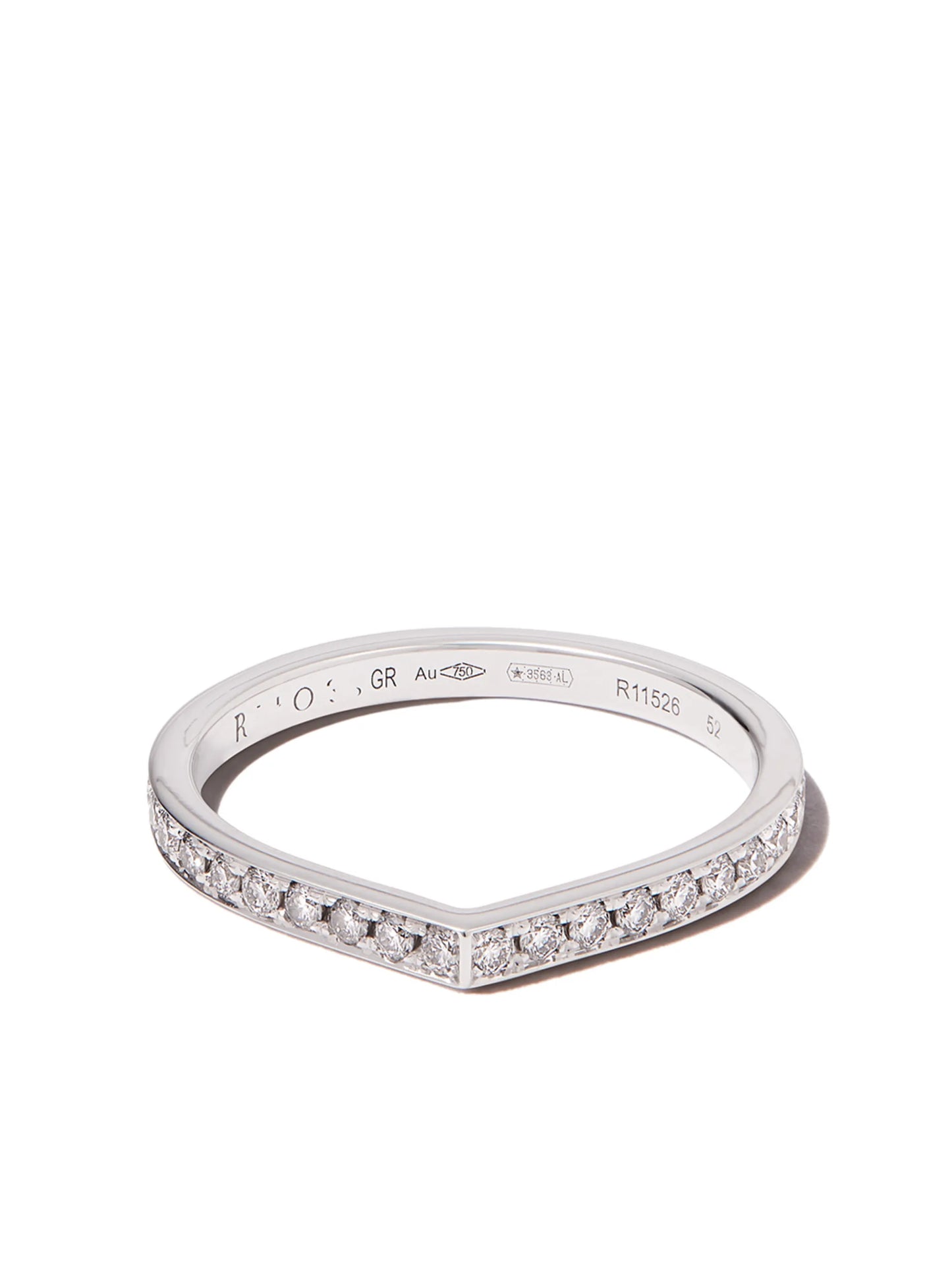 18kt white gold Antifer diamond ring