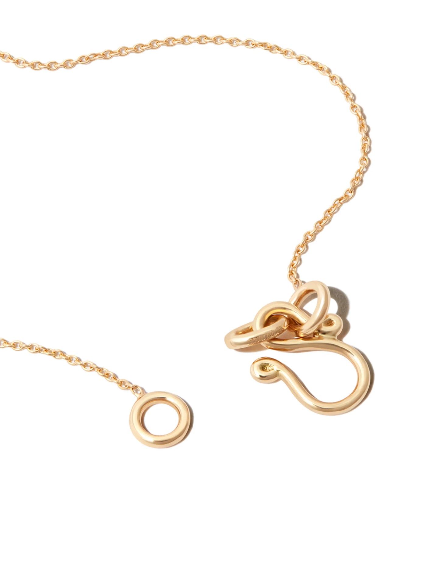 18kt yellow gold Bellis Simple diamond necklace
