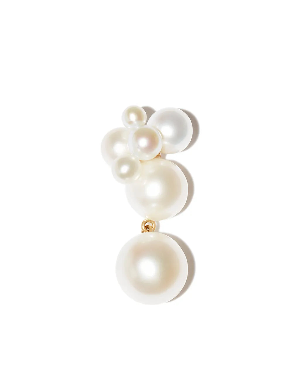 14kt yellow gold Bisou pearl earring