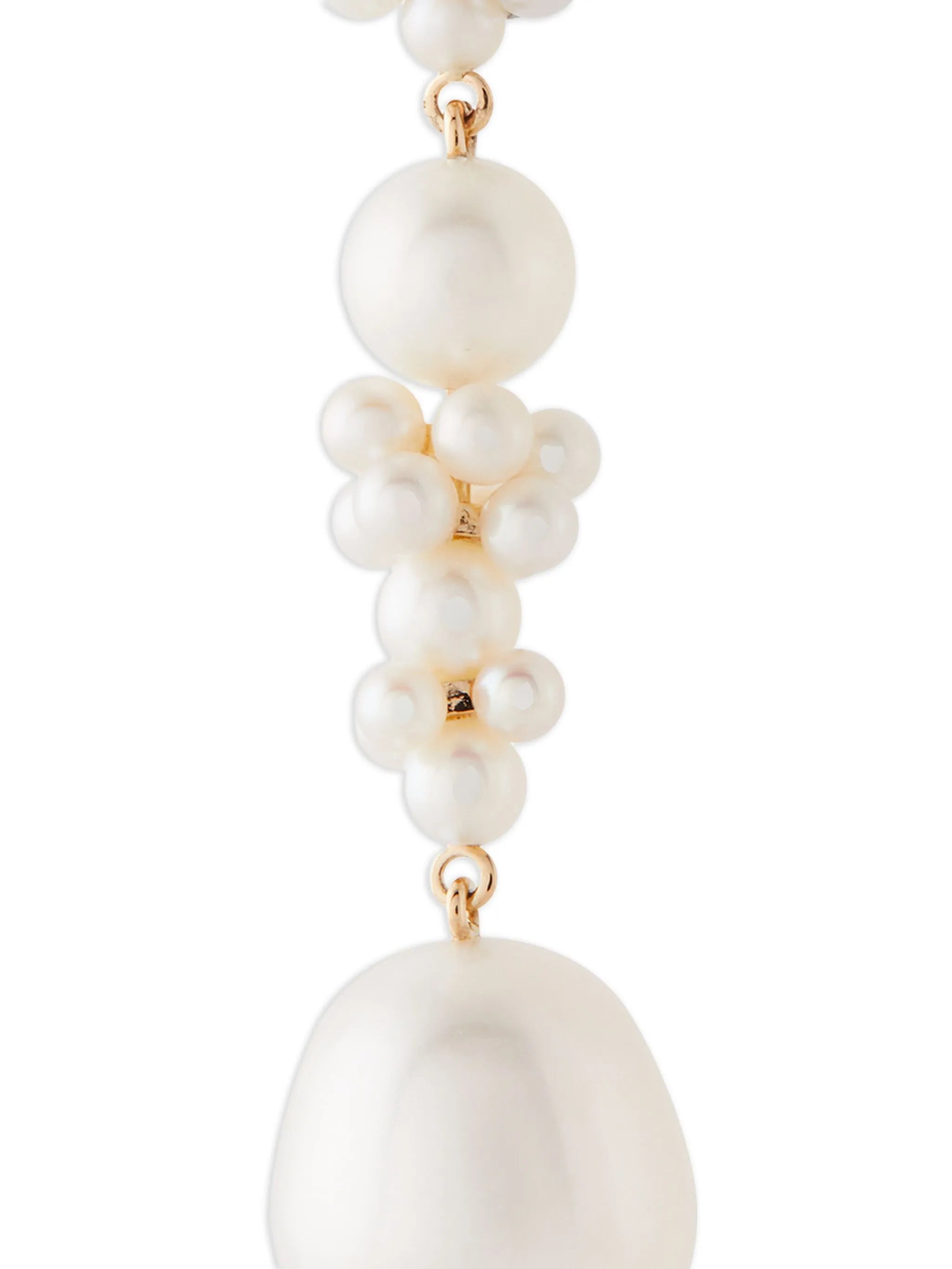 14kt yellow gold Bellis L'Eau pearl drop earrings