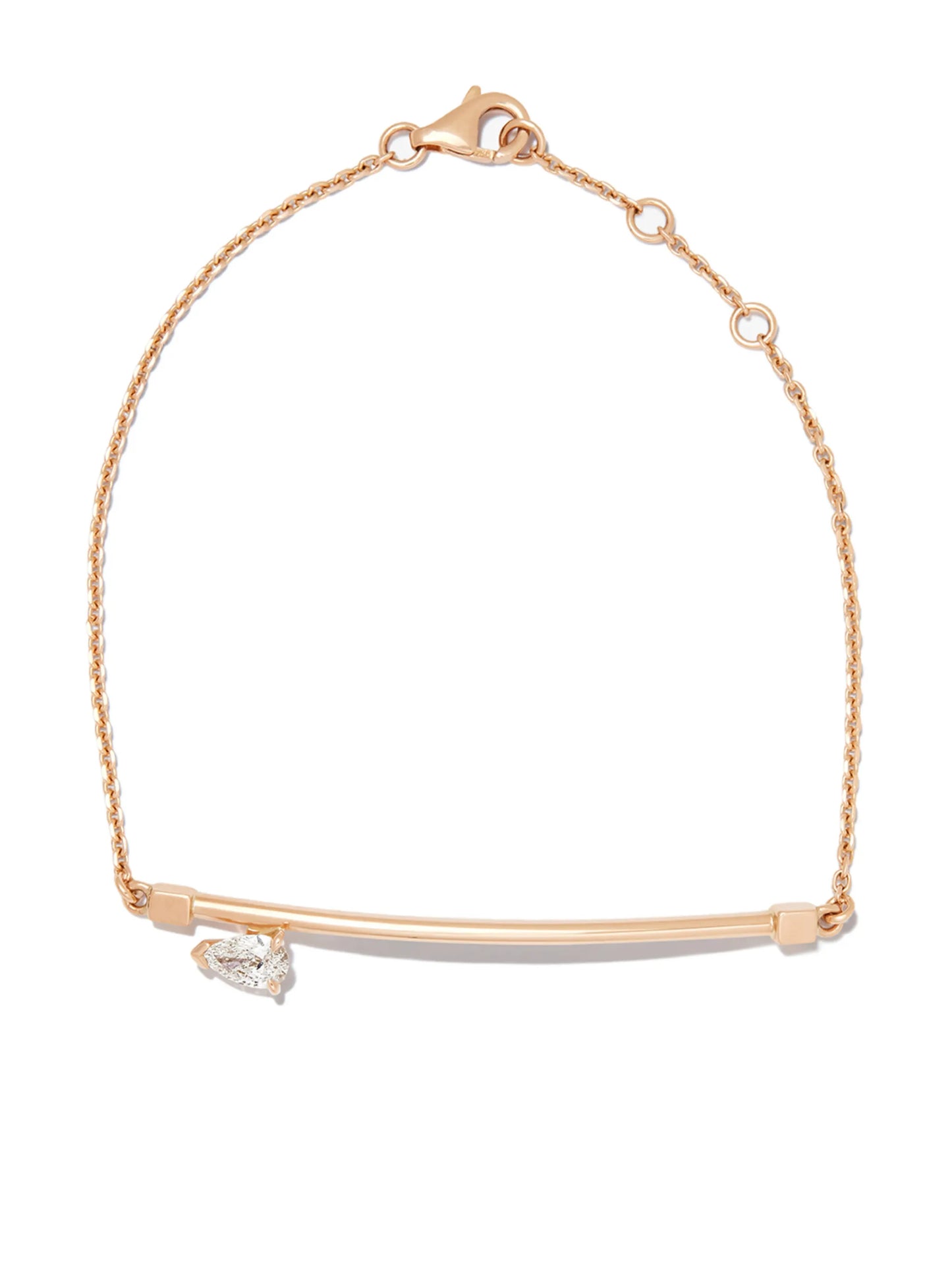 18kt rose gold diamond bracelet