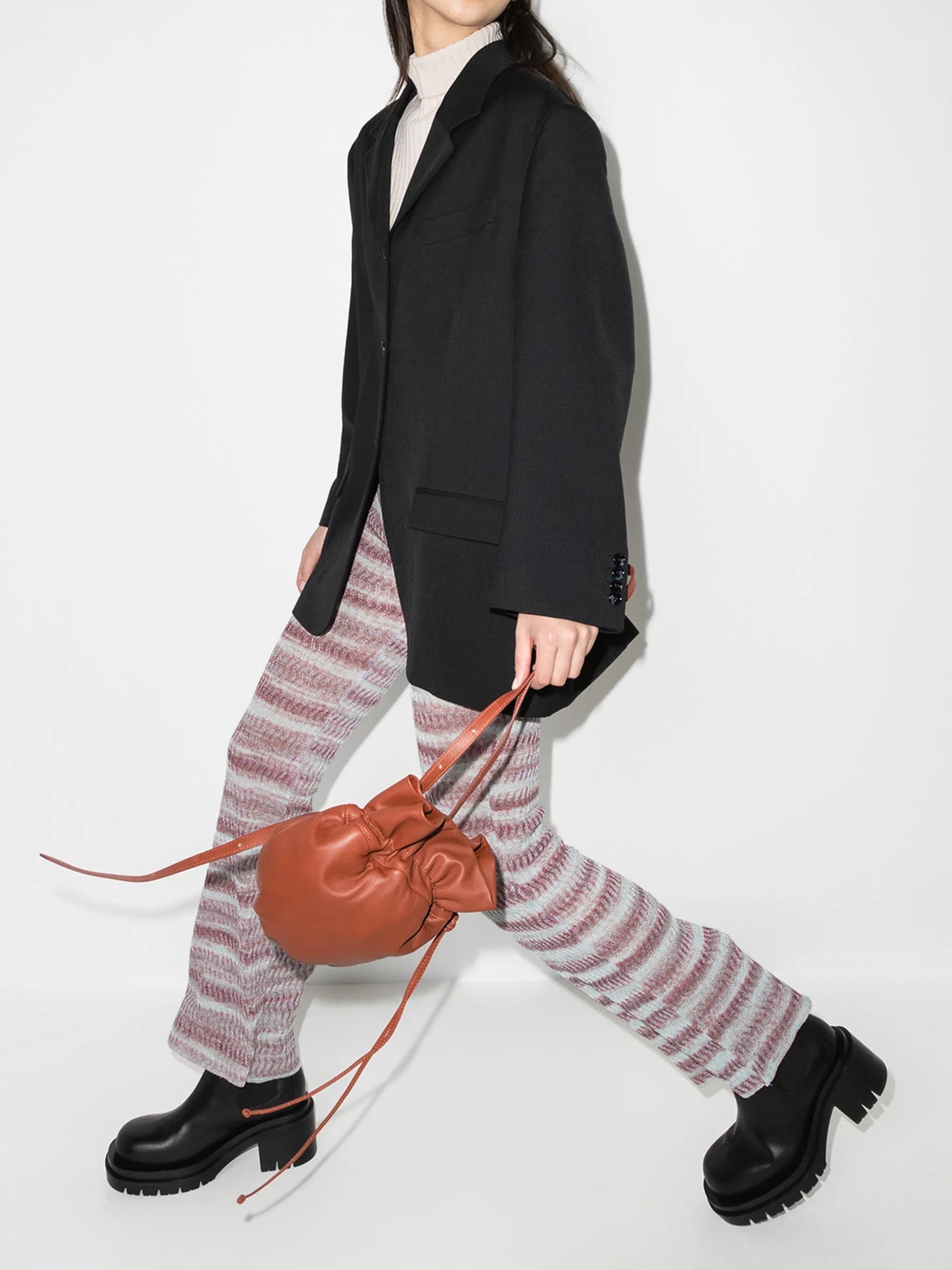 Mirage striped knit trousers