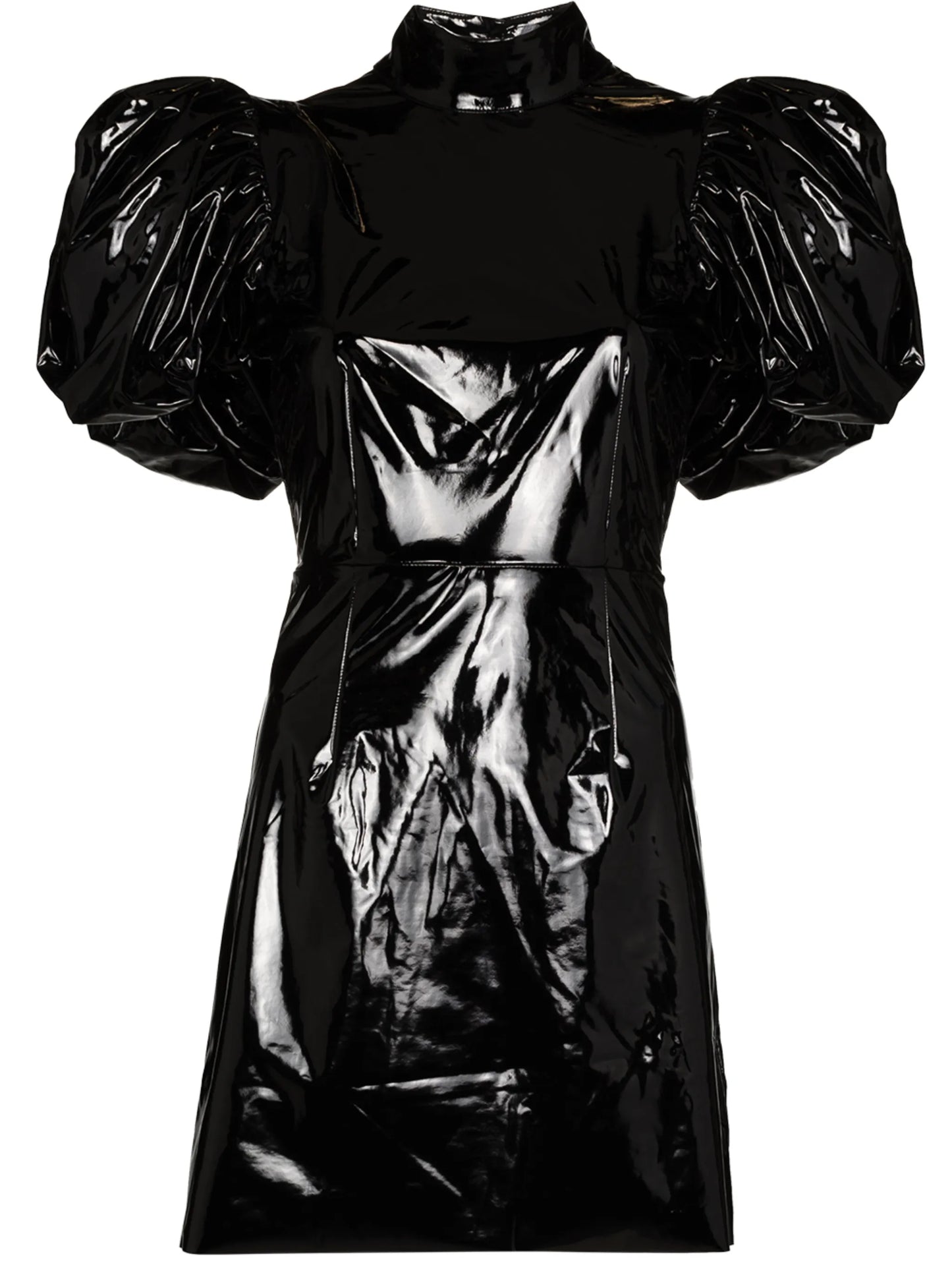 Dusk puff-sleeve minidress