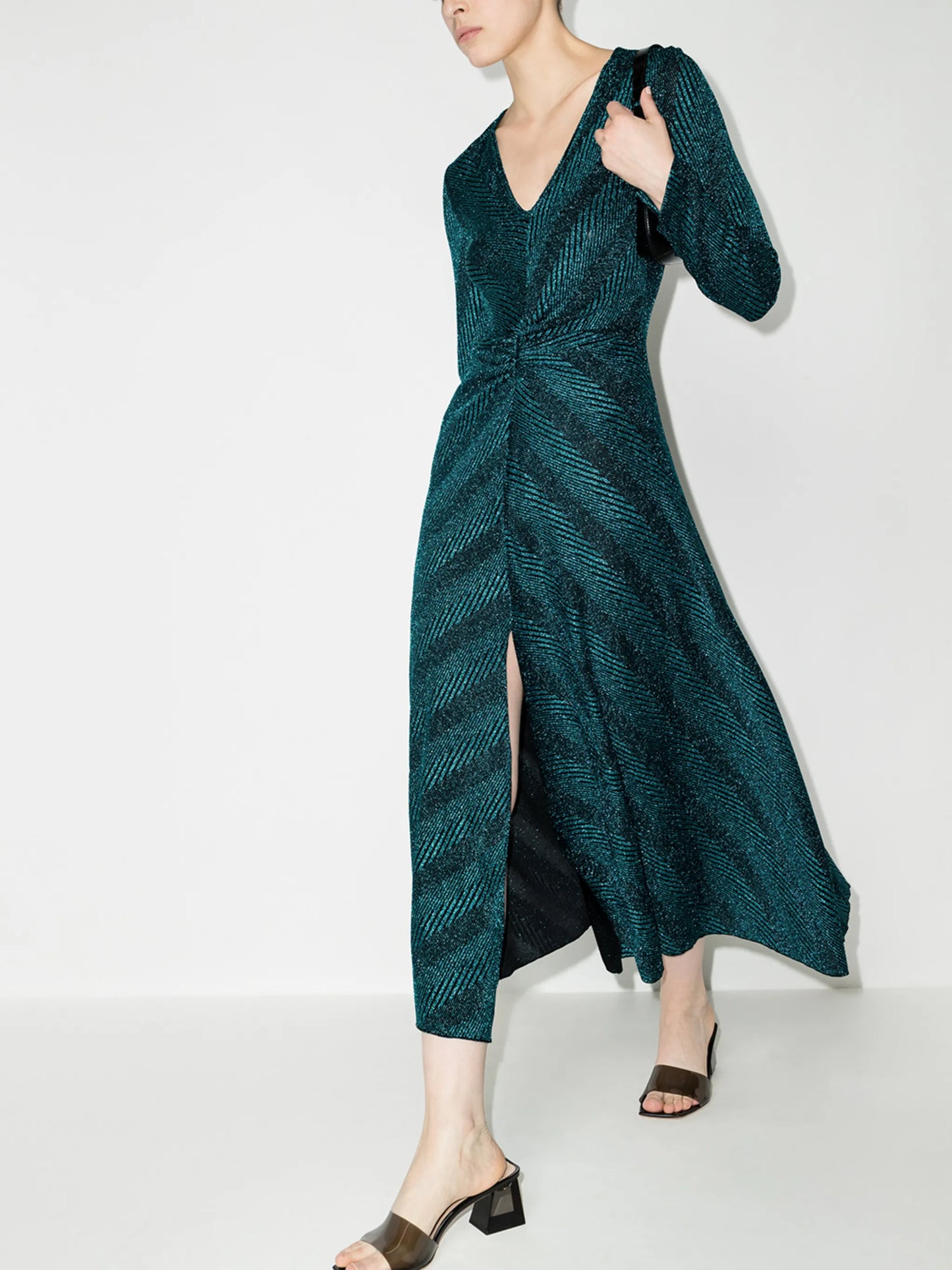 Sierra V-neck midi dress