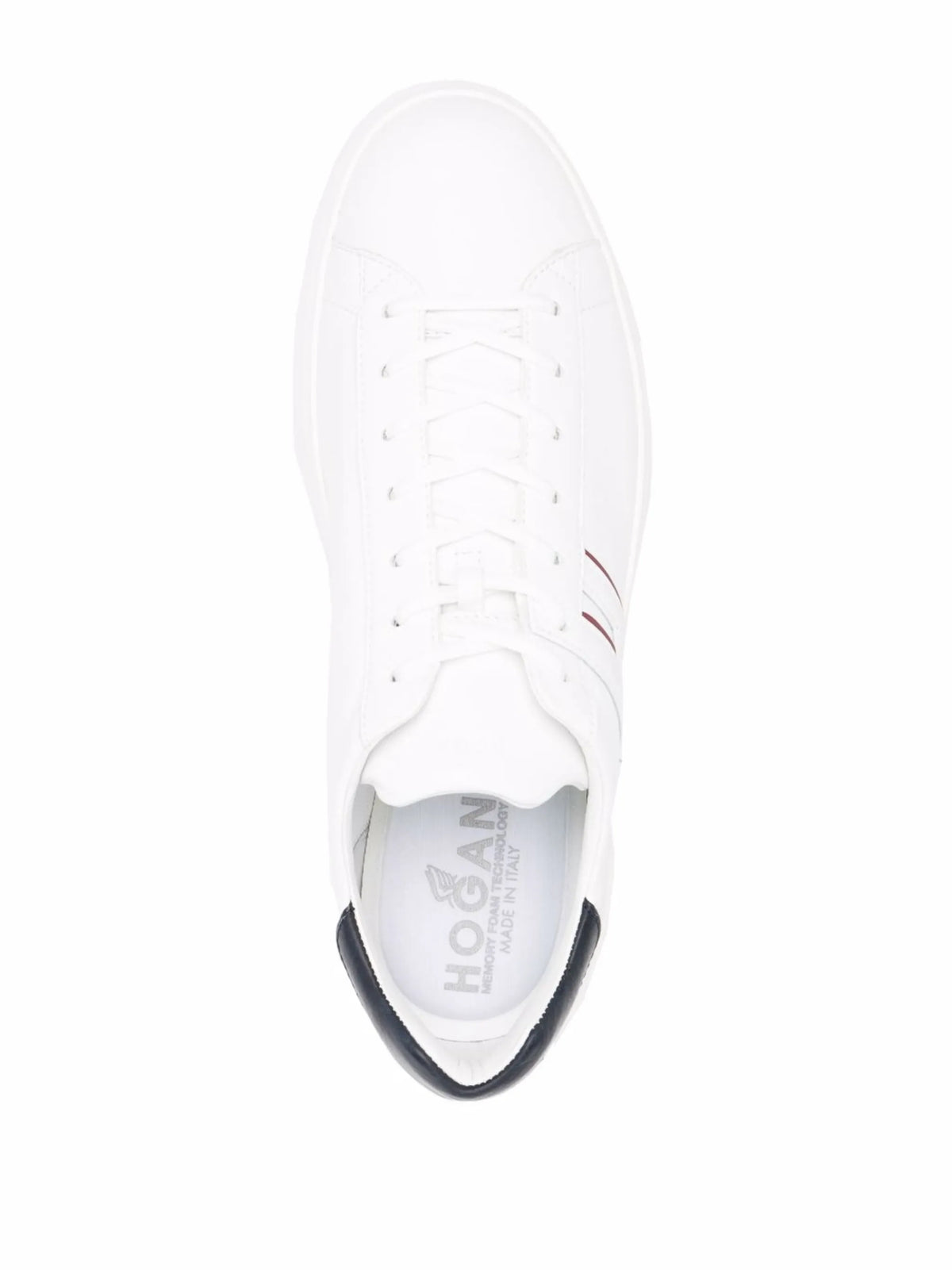 H580 white leather sneakers