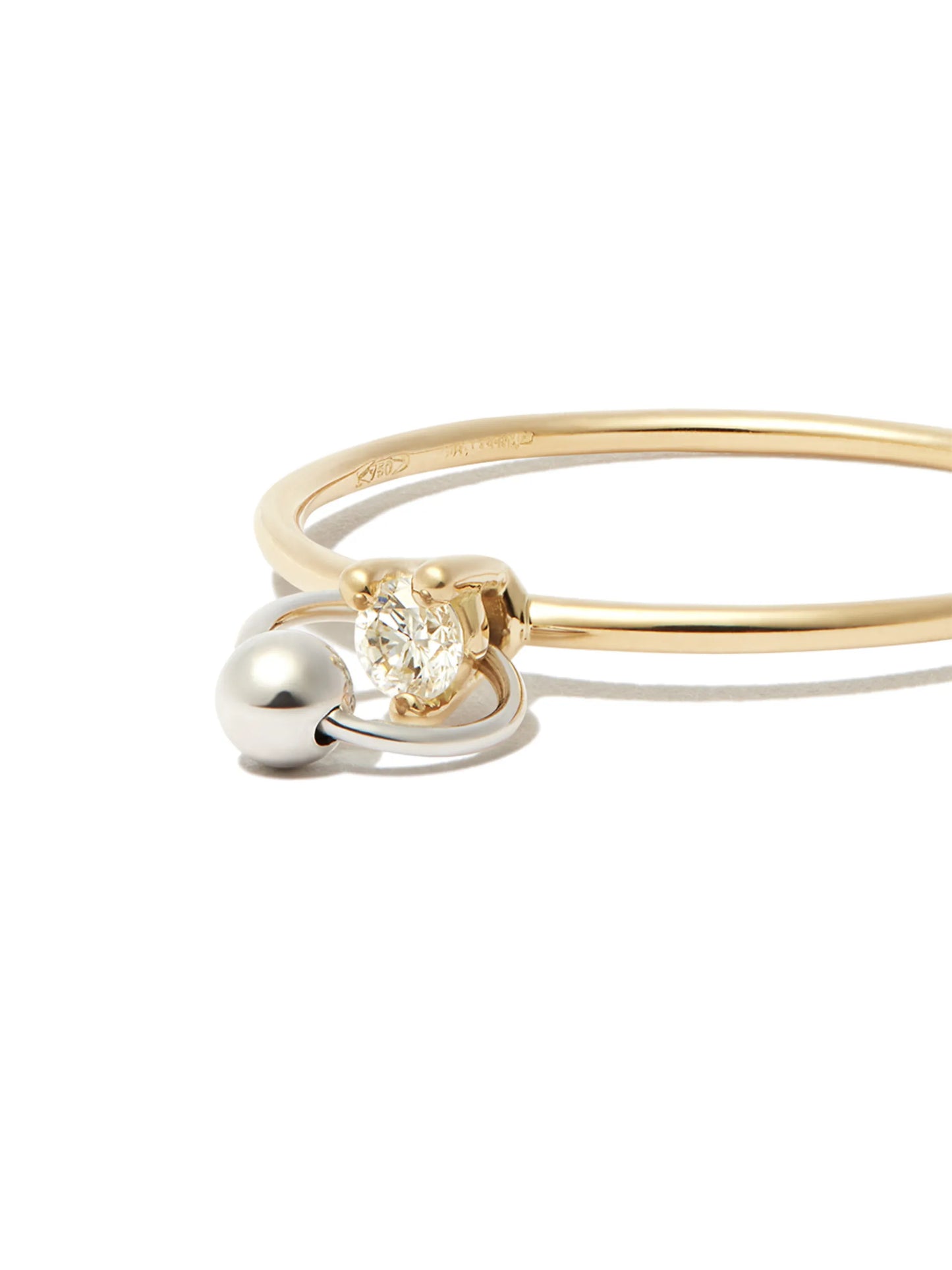18kt yellow gold Two In One diamond ring