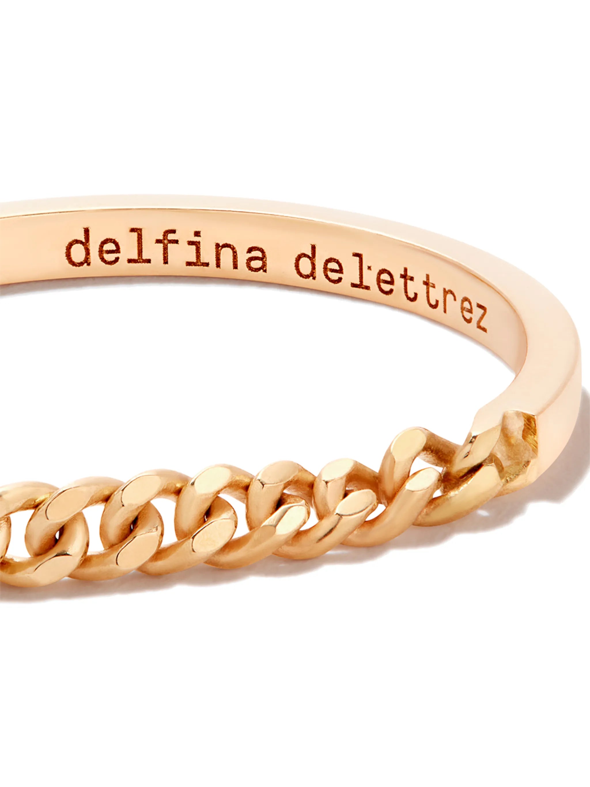 18kt yellow gold Unchain My Art diamond ring