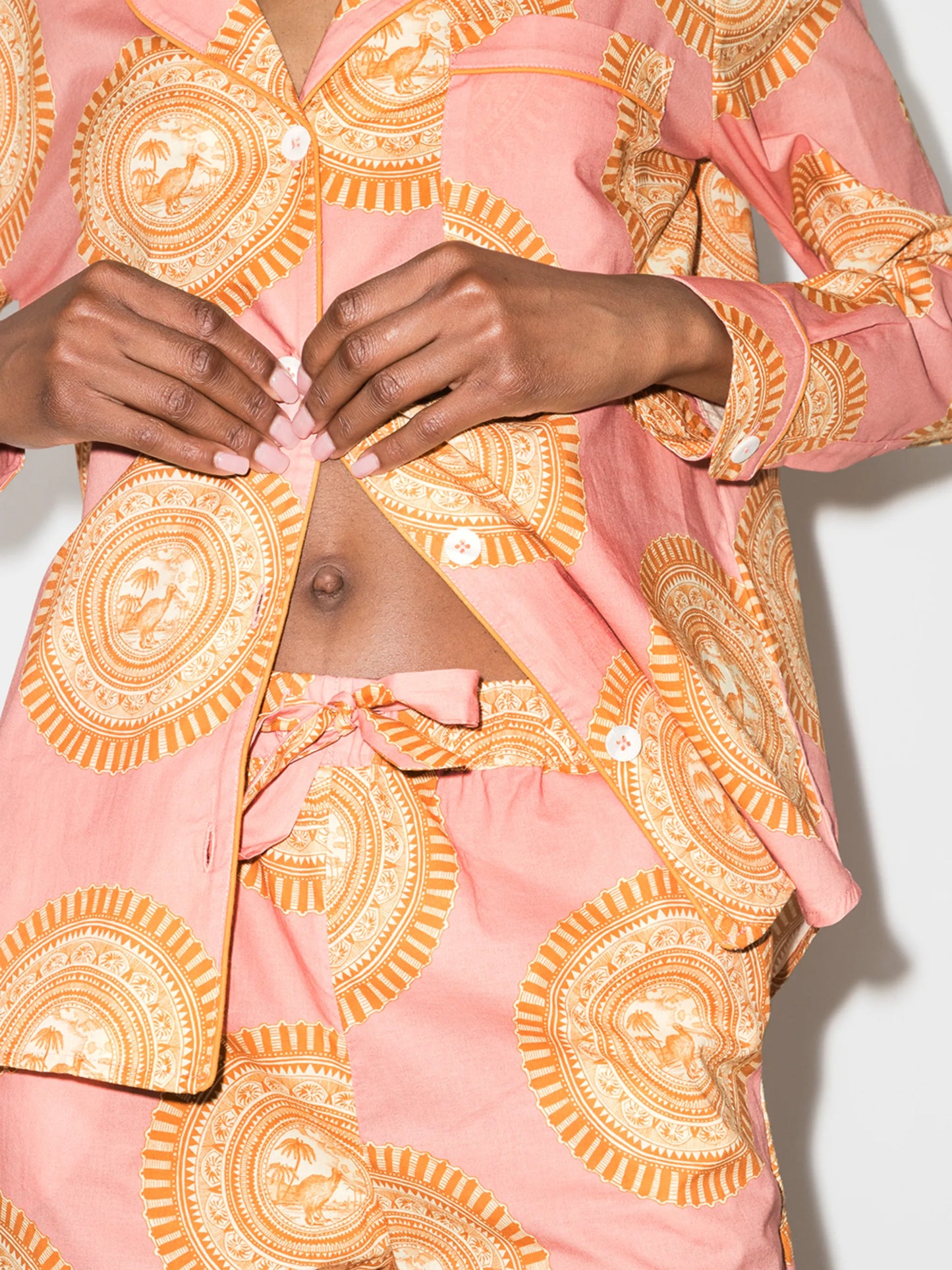 Kiwi two-piece pajama set