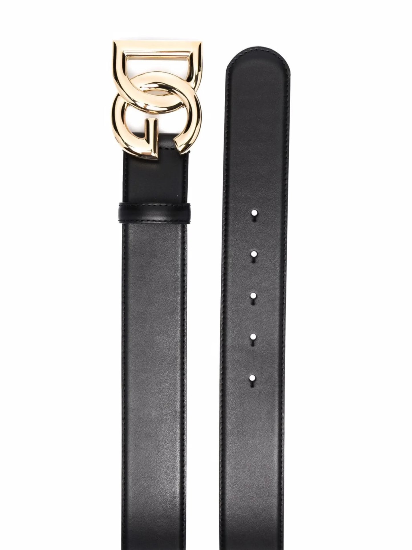 DG logo leather belt