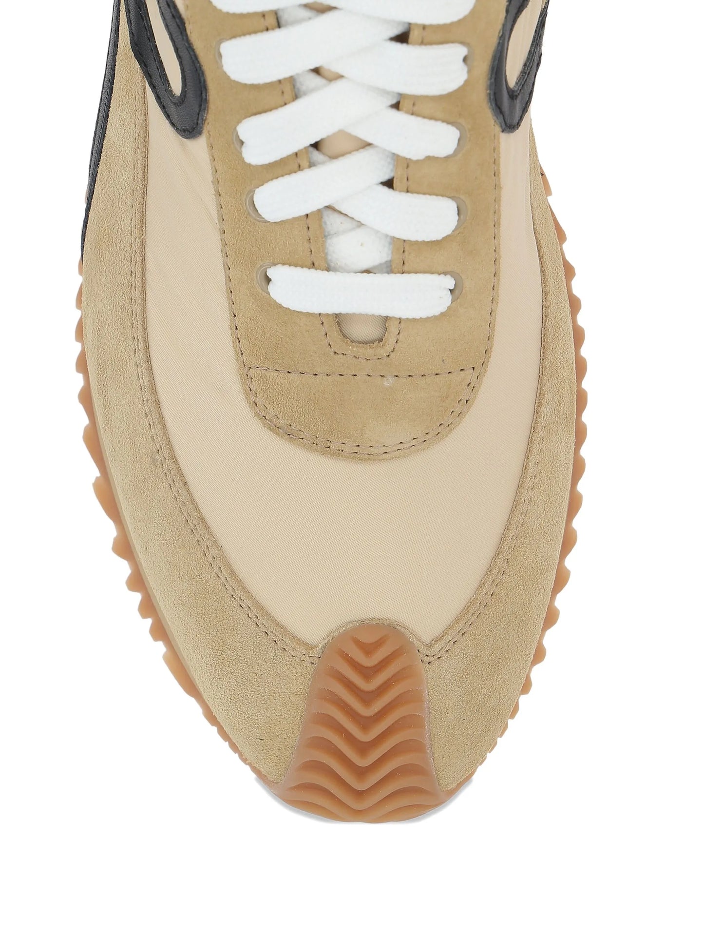 multi-panel lace-up sneakers