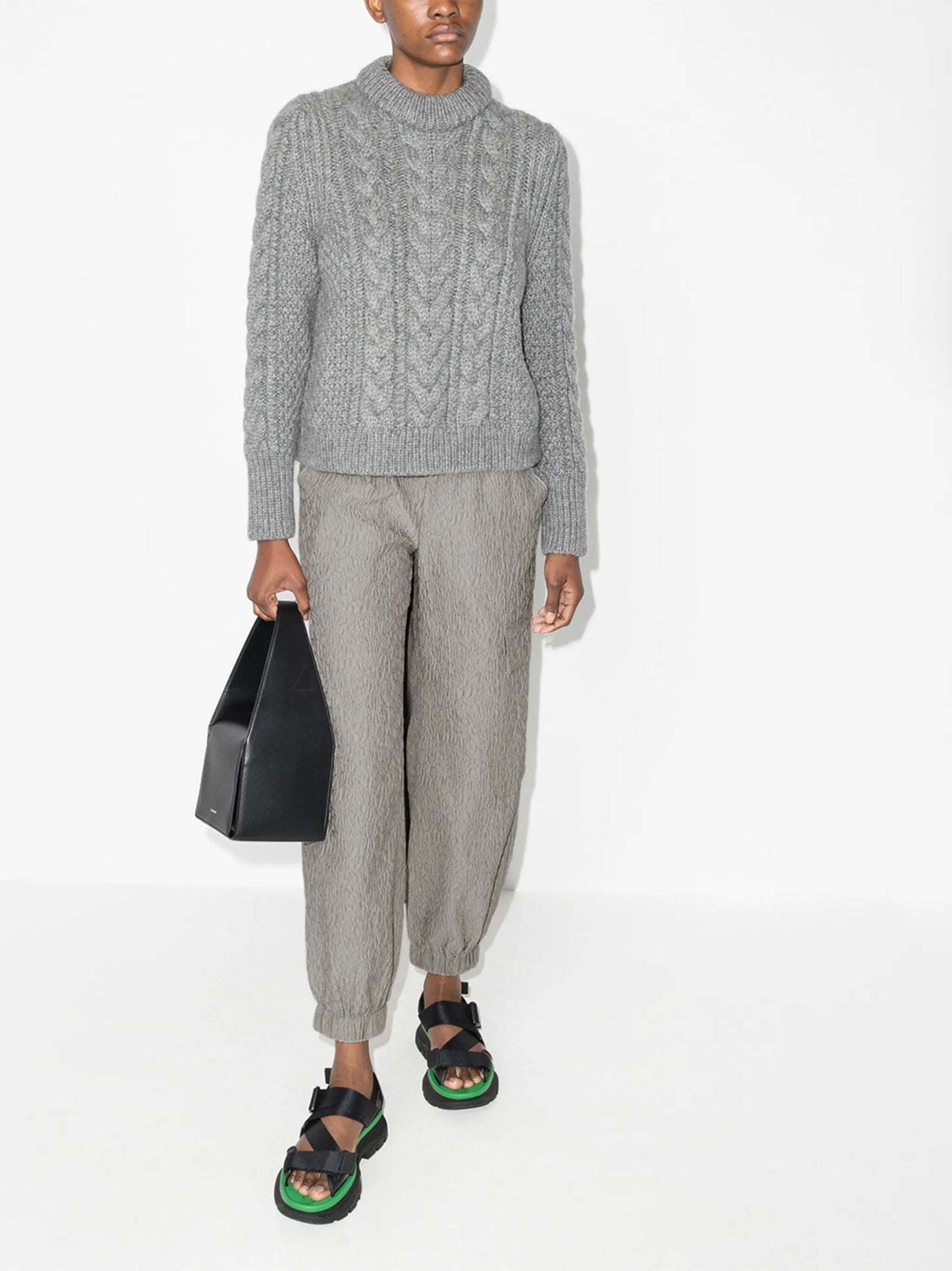 Jackson matelassé track pants