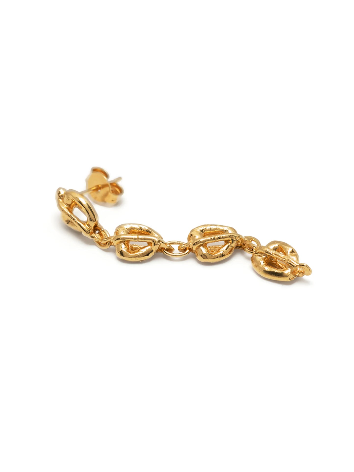 chain-link detail earrings