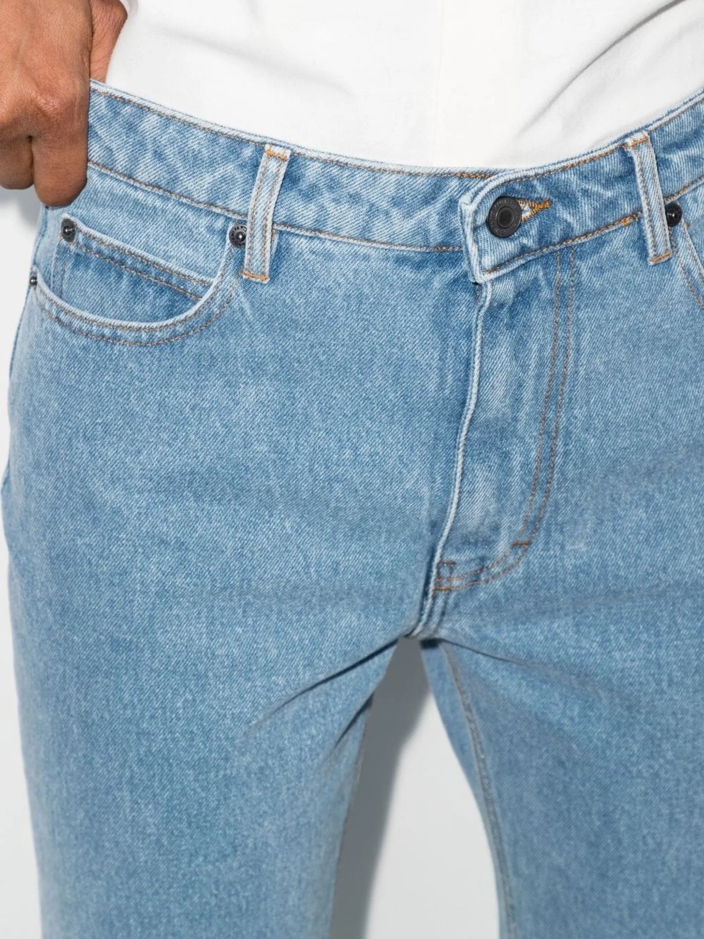 logo-patch denim jeans