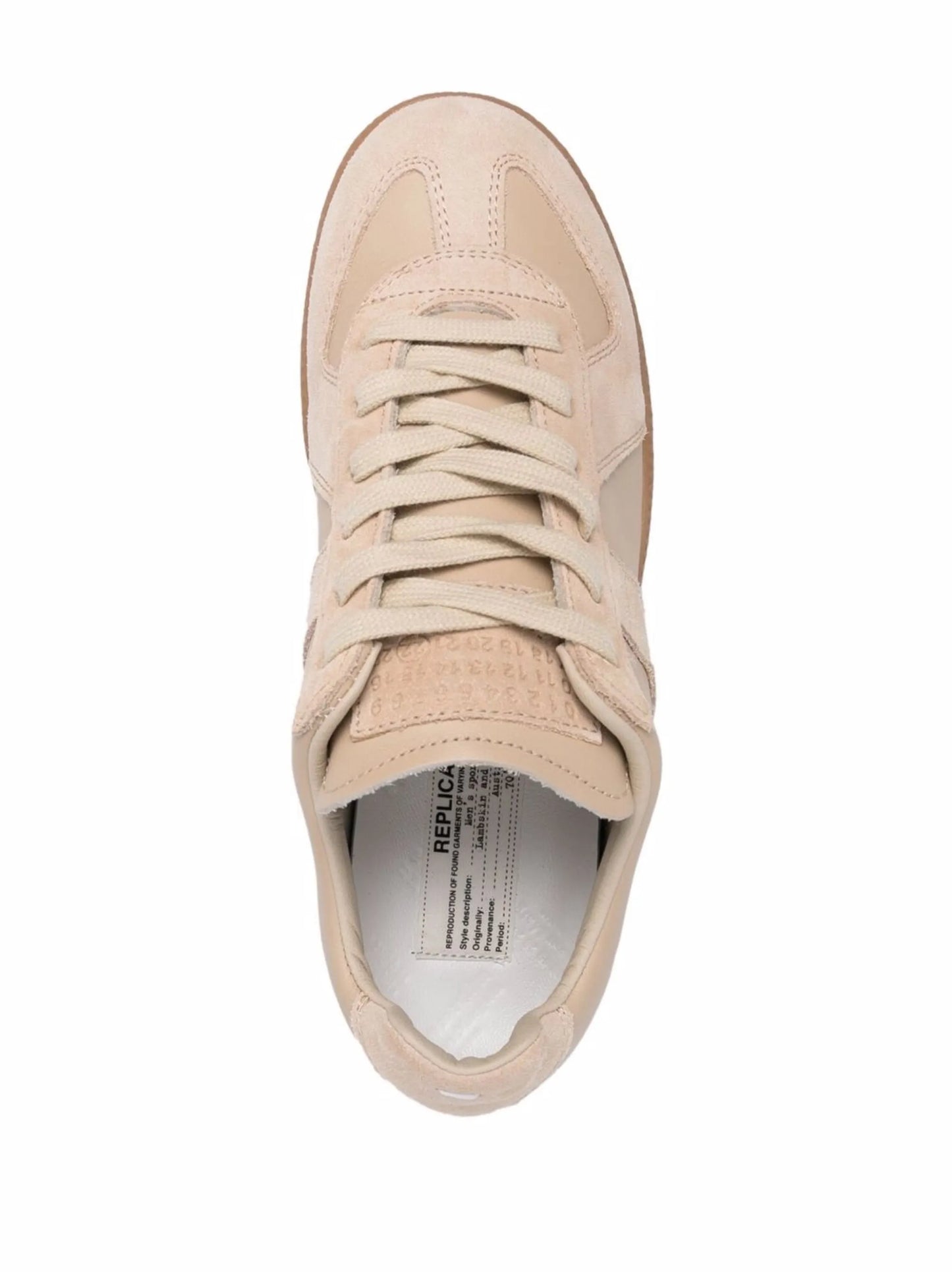 Replica low-top leather sneakers