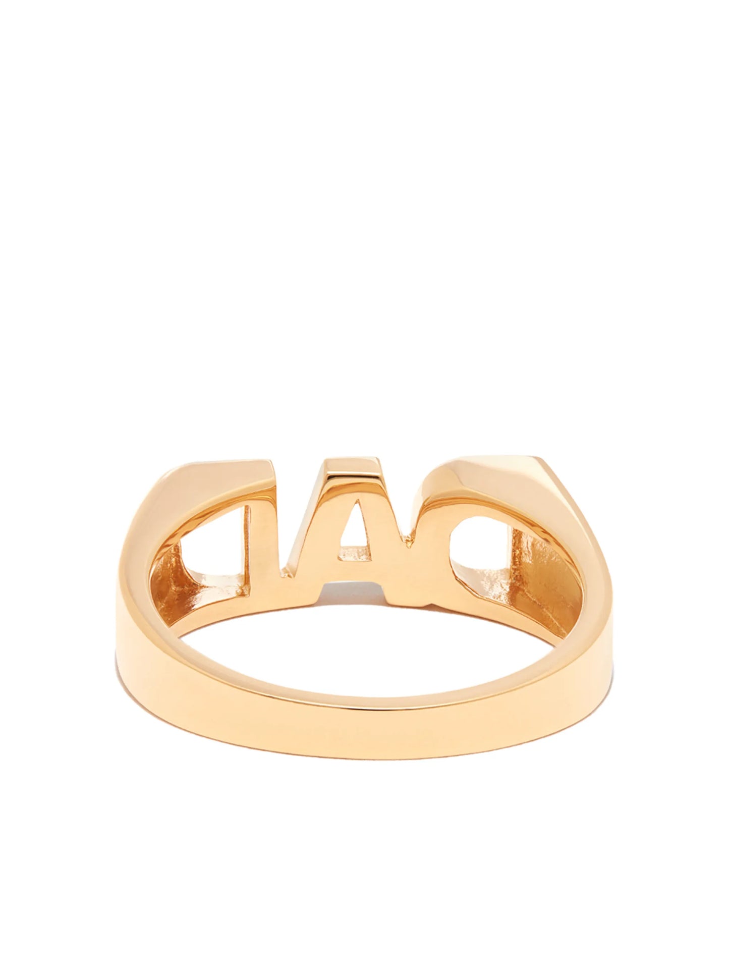Dad polished-finish ring