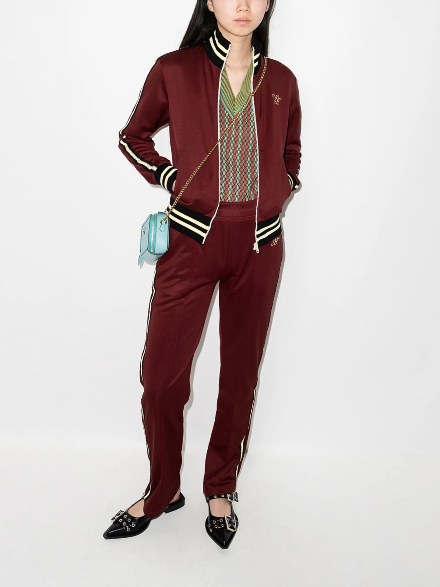 Studio stripe-detail track jacket