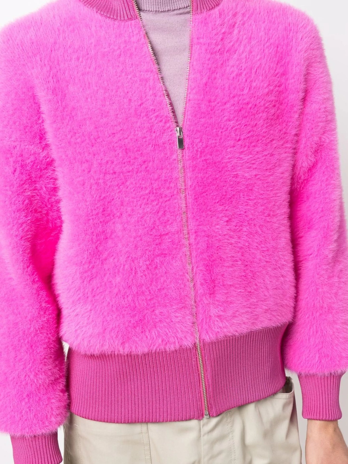 Neve zipped bomber jacket