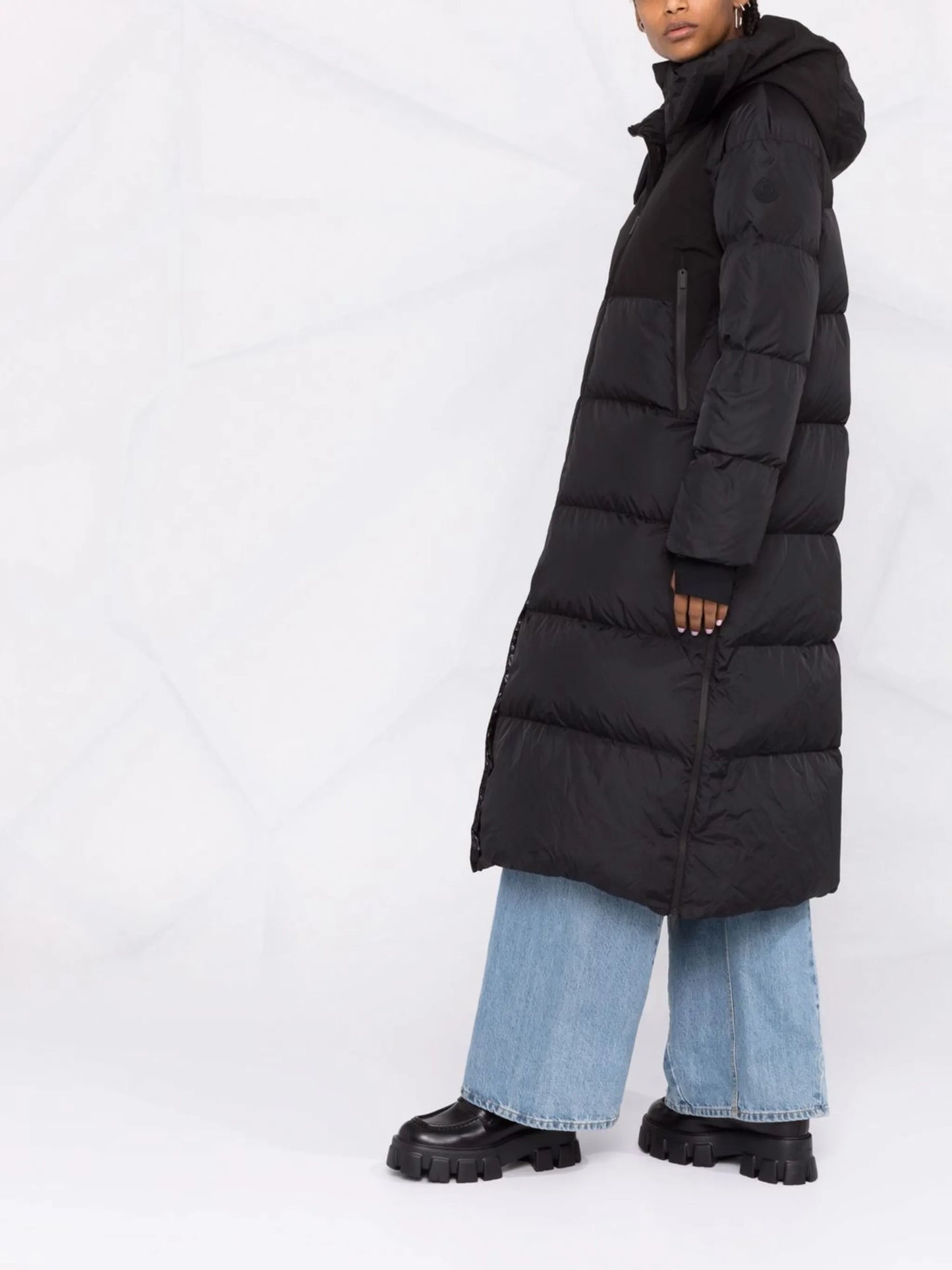 Heliotrope long down coat