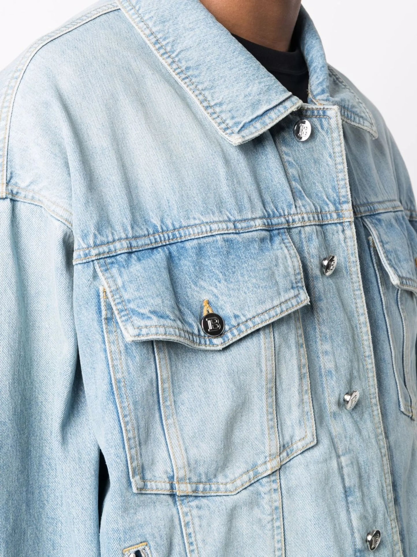 button-up denim jacket