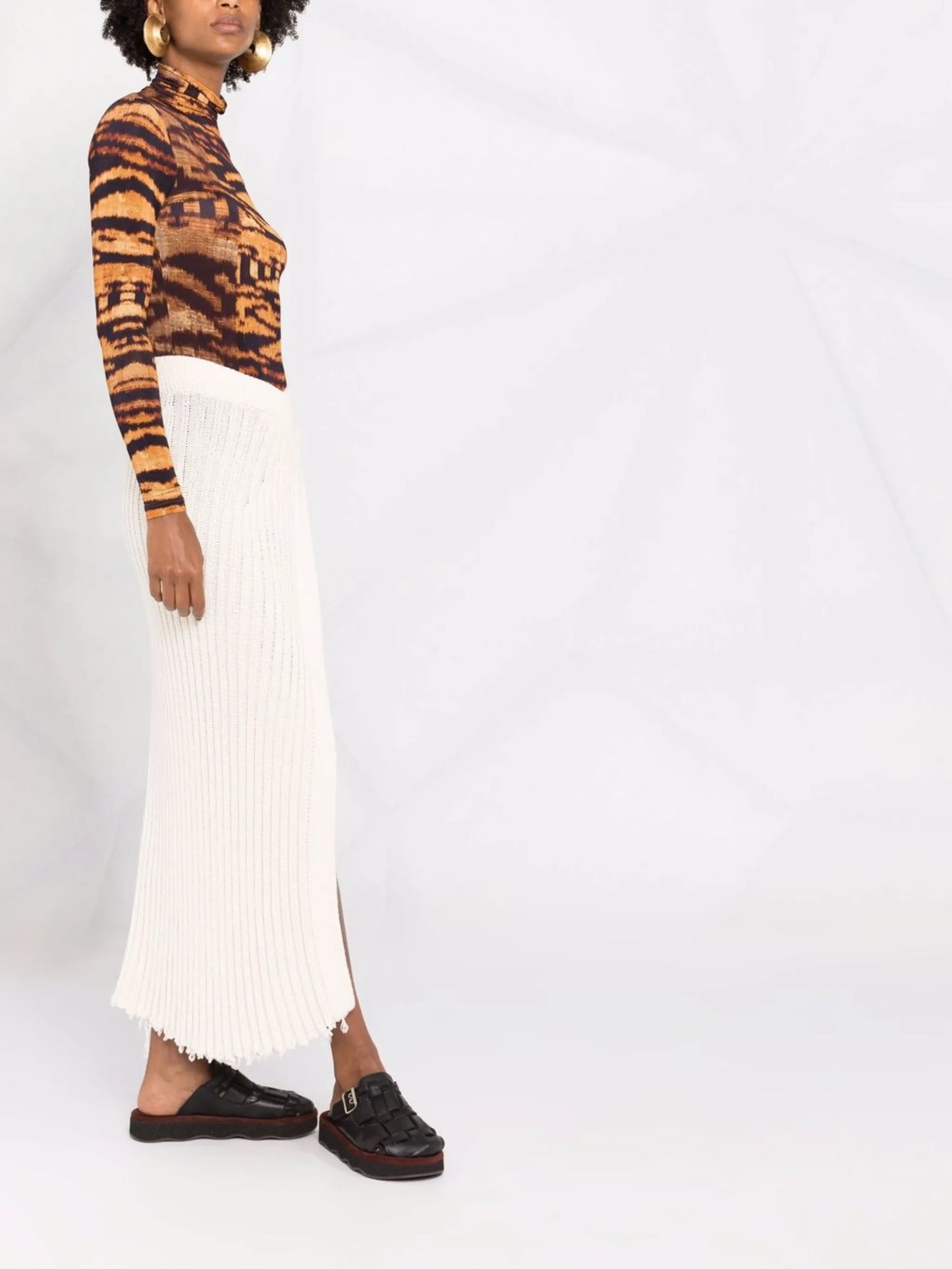 knitted wrap skirt