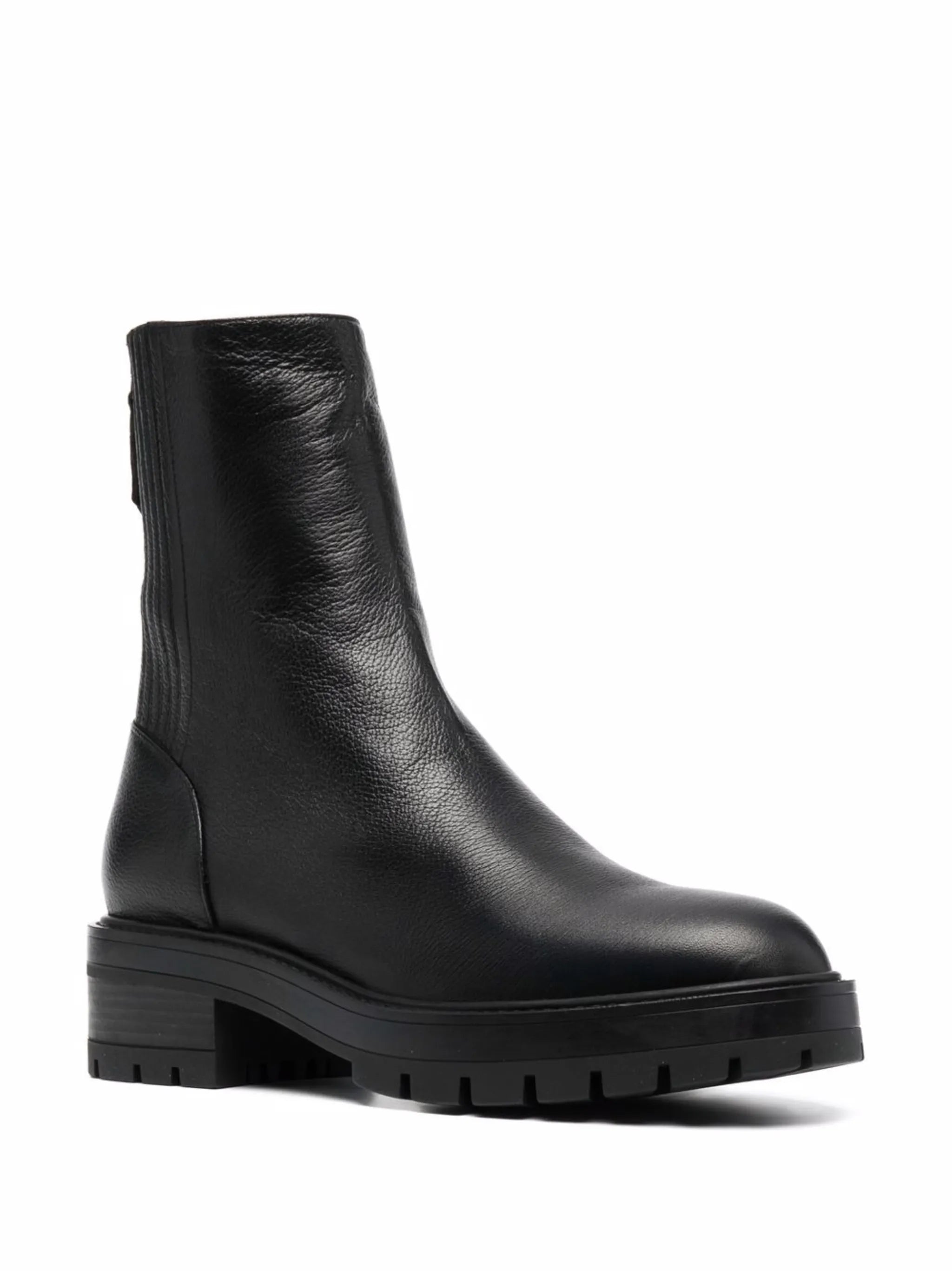Saint Honore Combat almond-toe boots