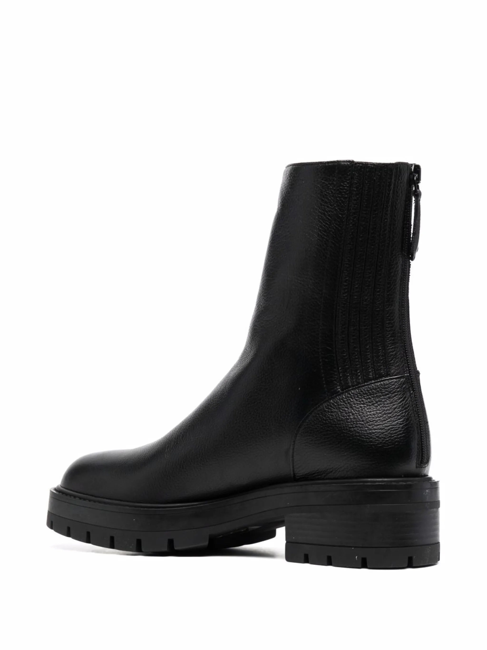 Saint Honore Combat almond-toe boots