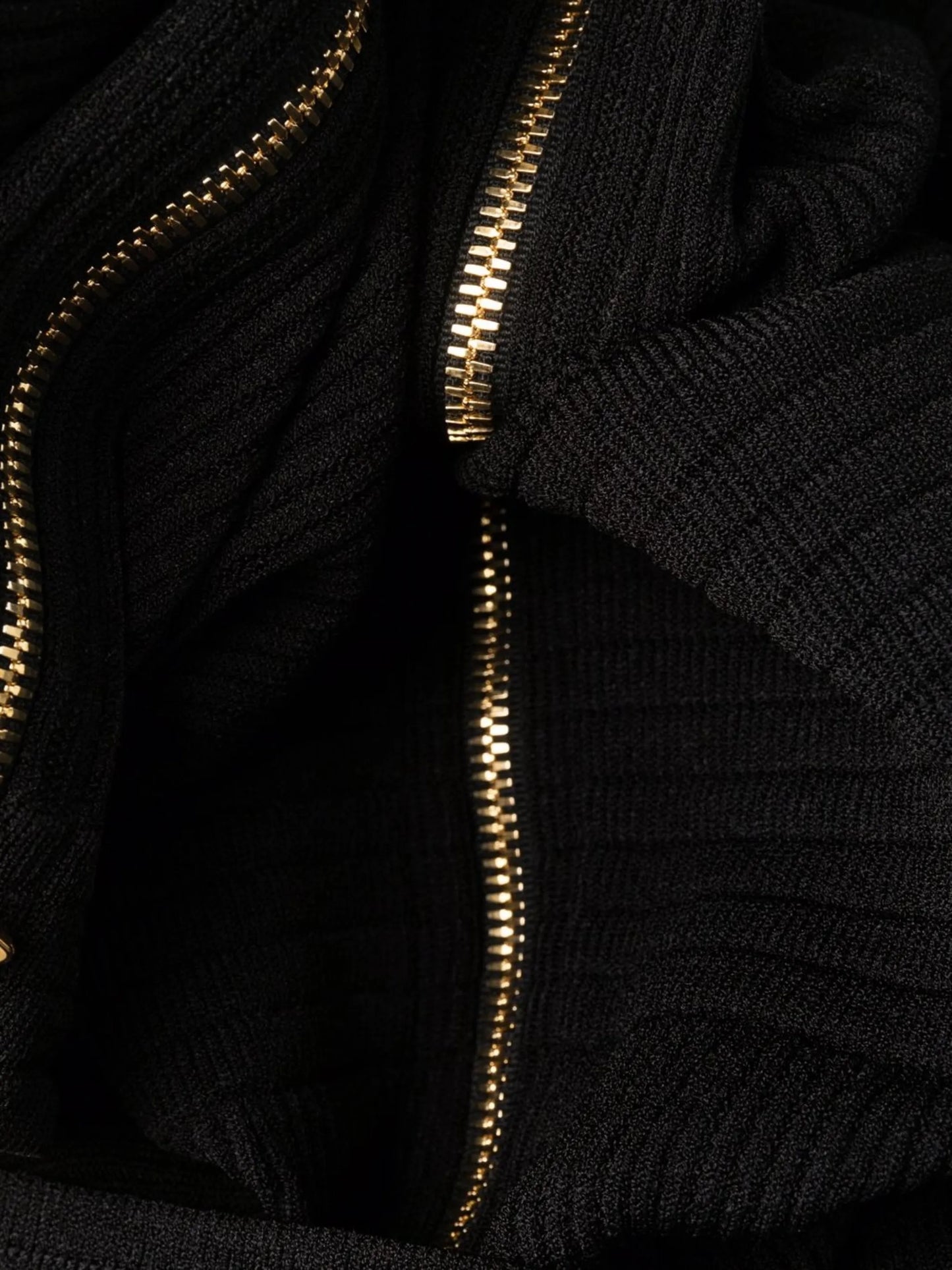 logo-button ribbed mini dress