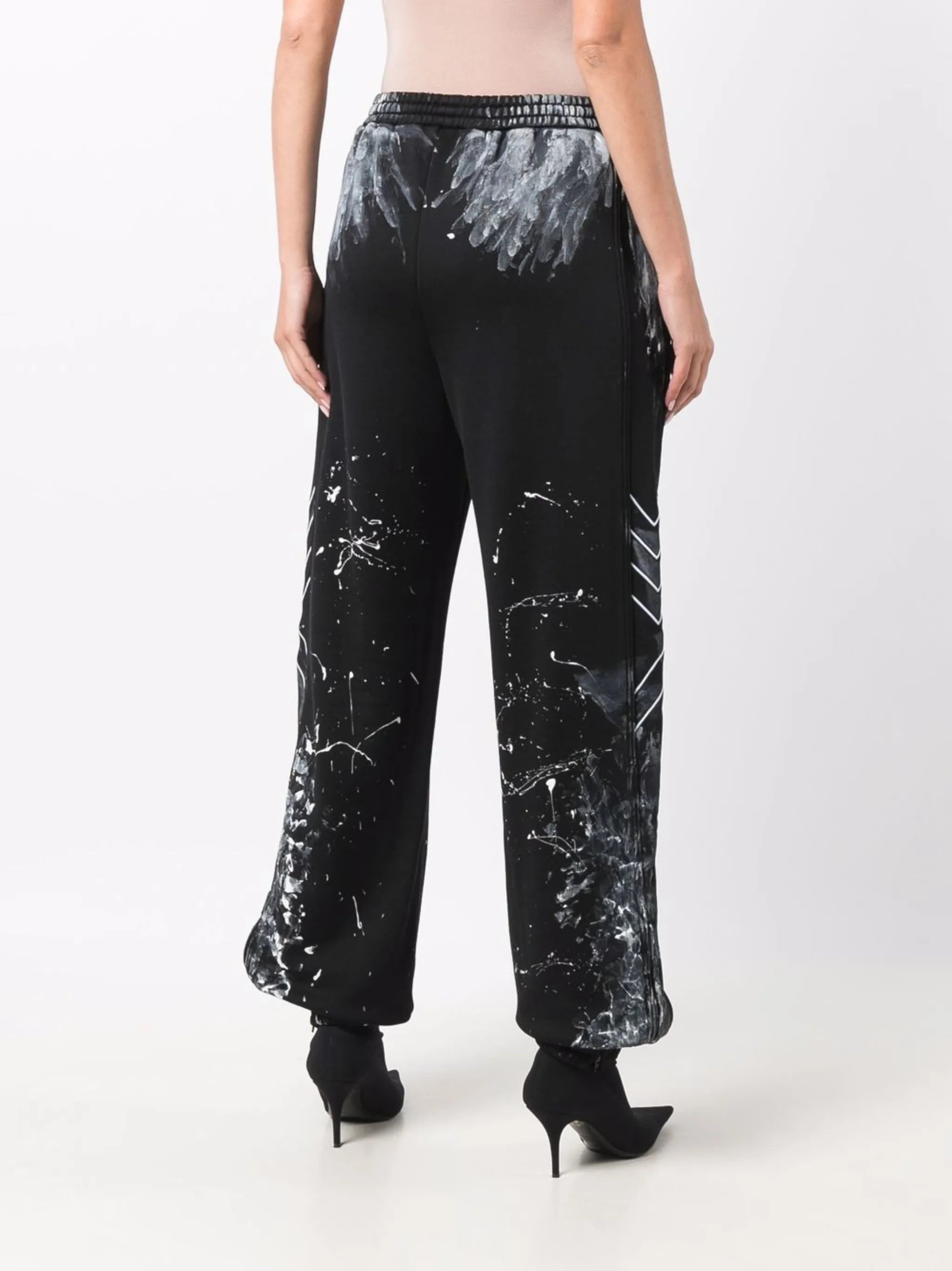 paint splatter track pants