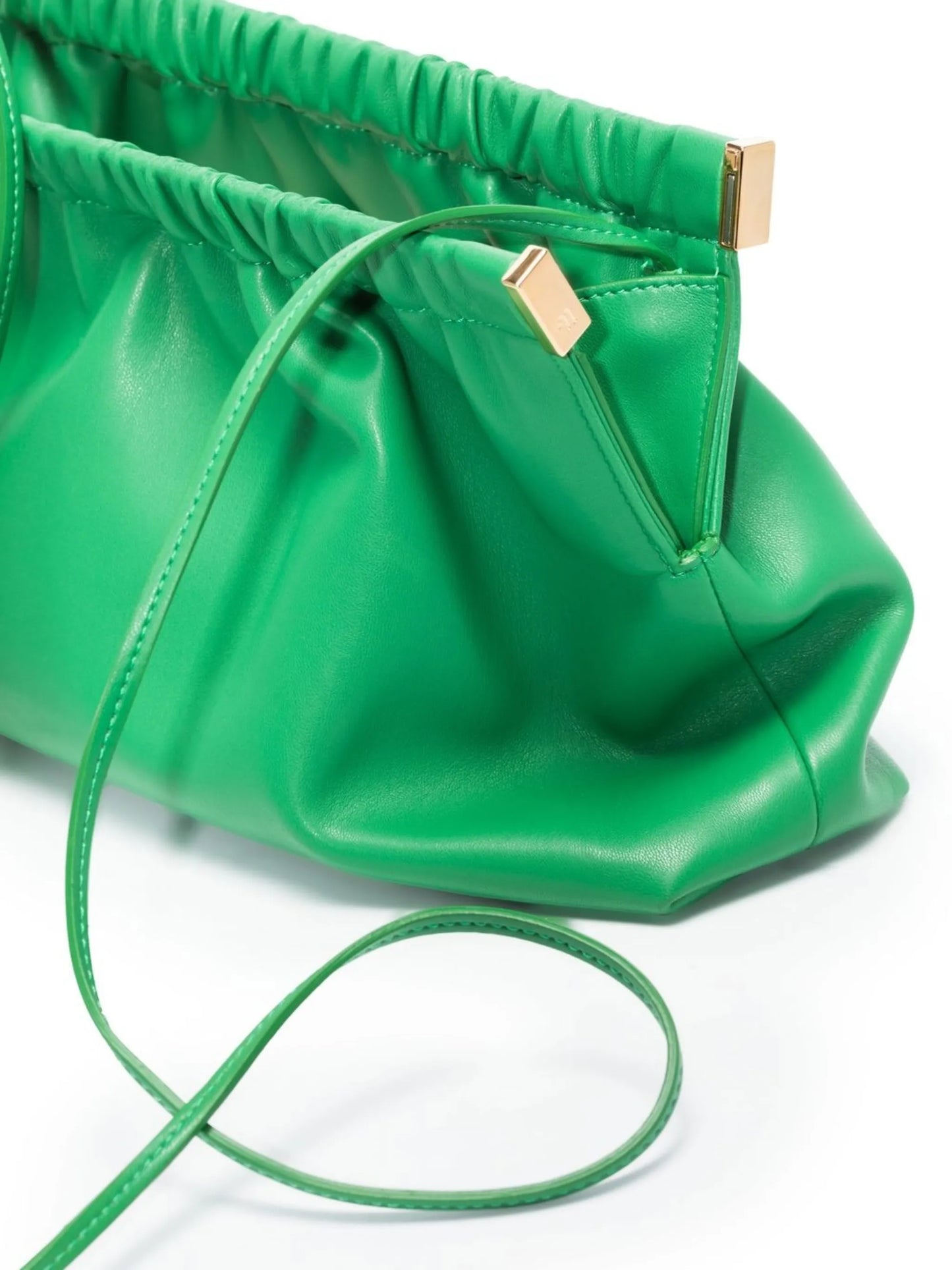 The Bar vegan-leather clutch bag