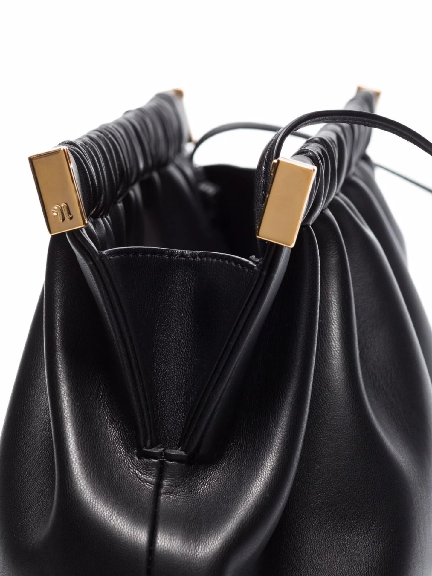 Bar vegan-leather clutch bag