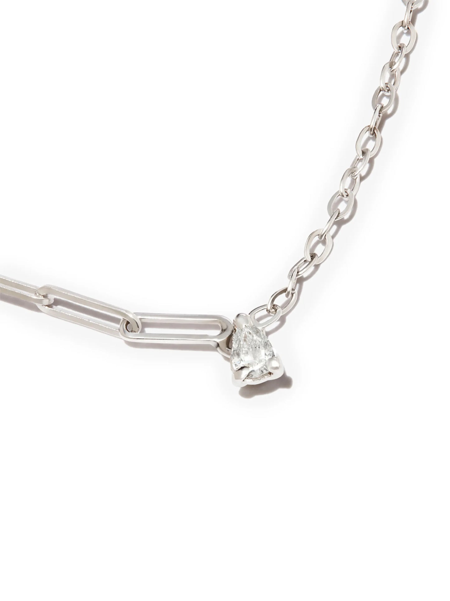 18kt white gold diamond necklace