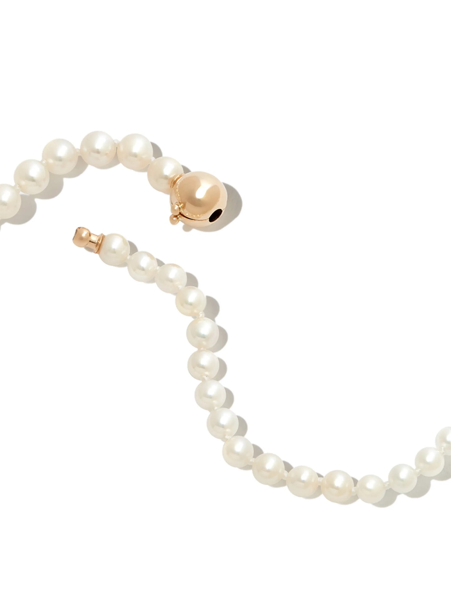 14kt yellow gold Petite Peggy pearl necklace