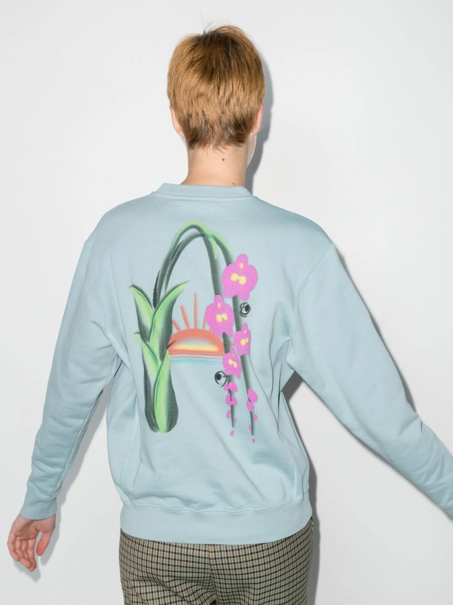 Chinese Letter print sweater