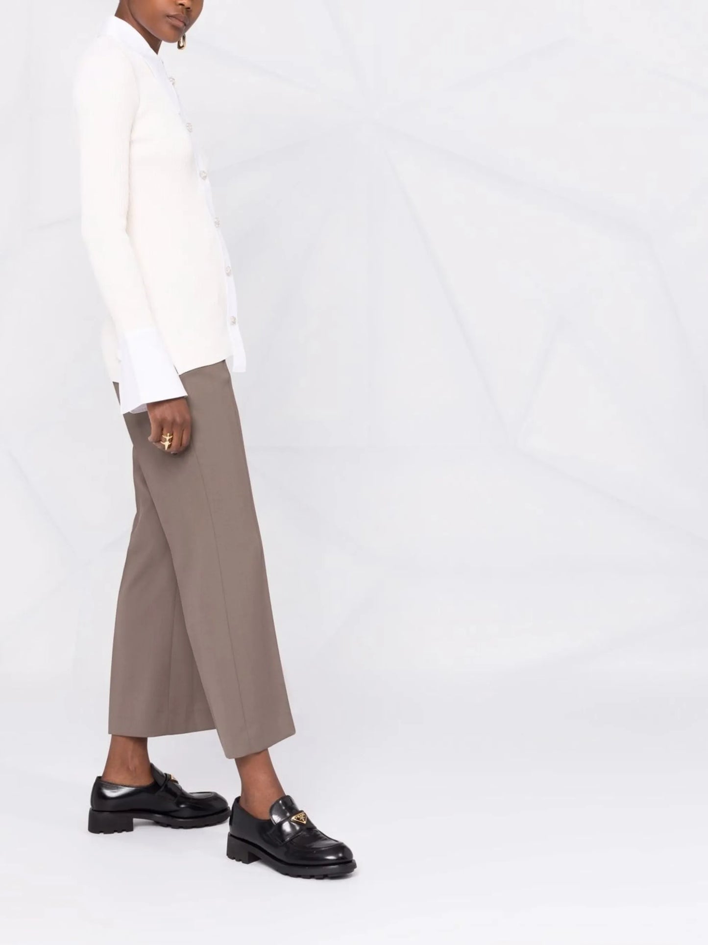 knitted shirt-style top