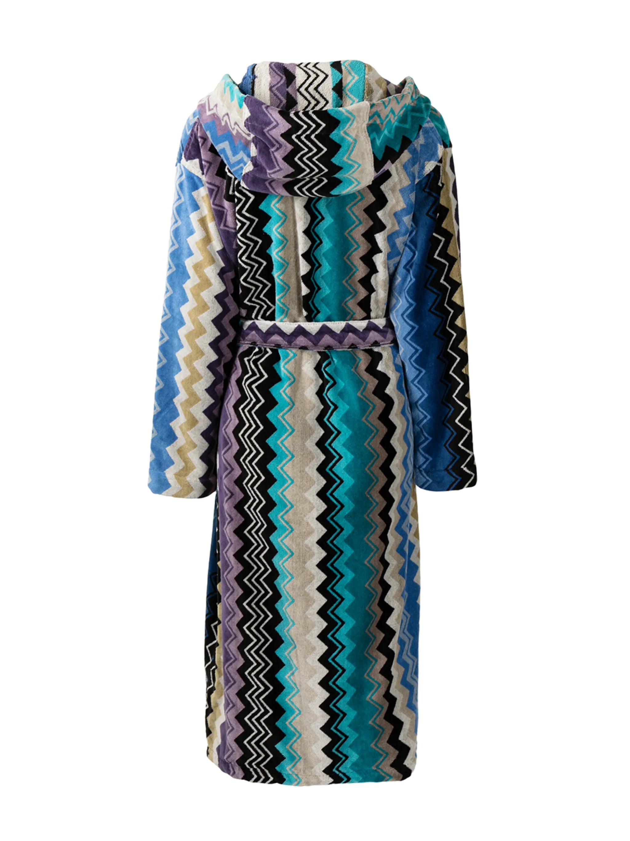 Giacomo belted hooded bathrobe