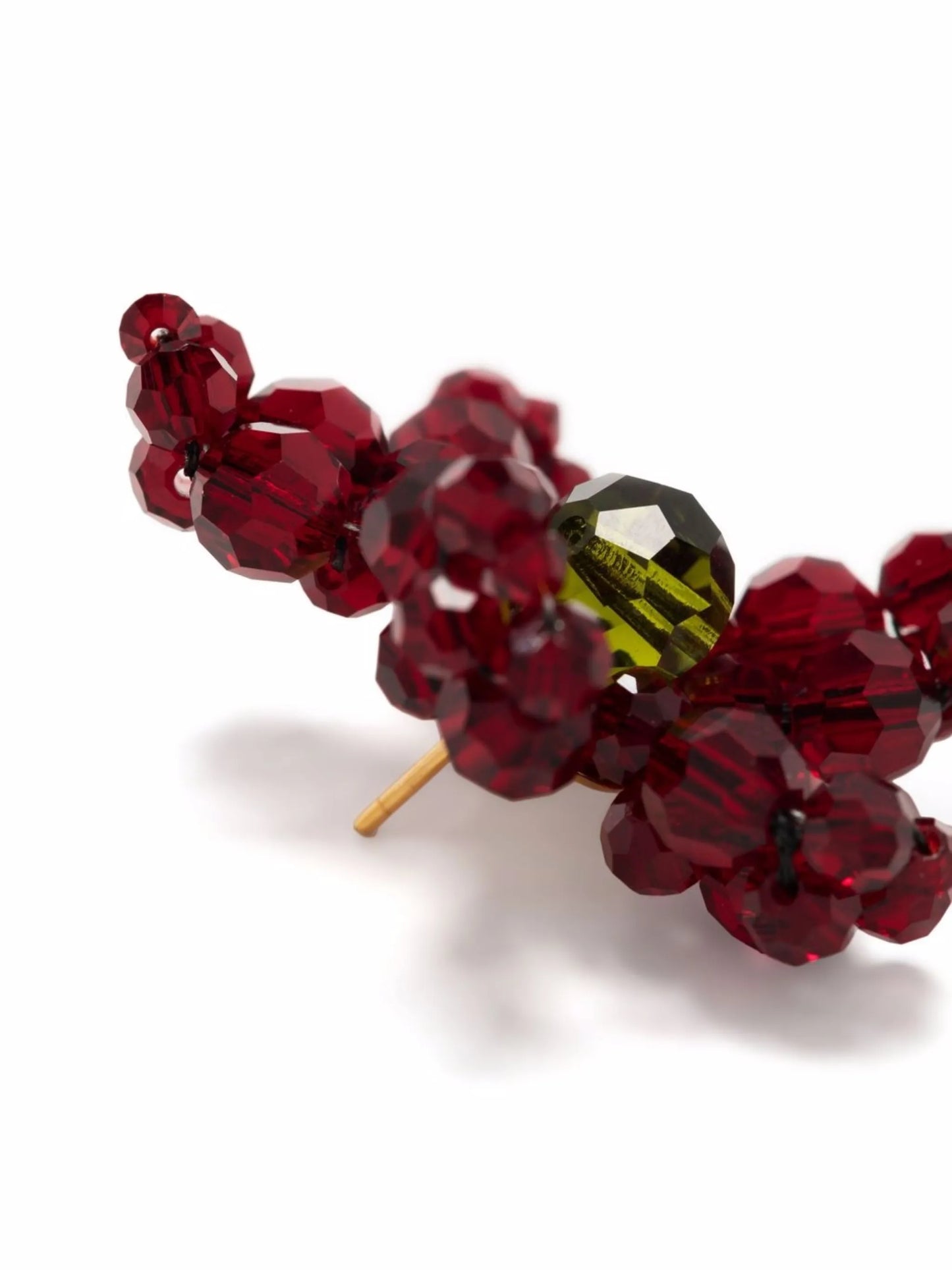 flower crystal earrings