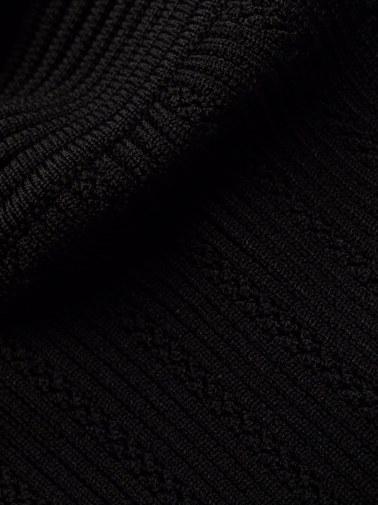 ribbed-knit short-sleeve dress