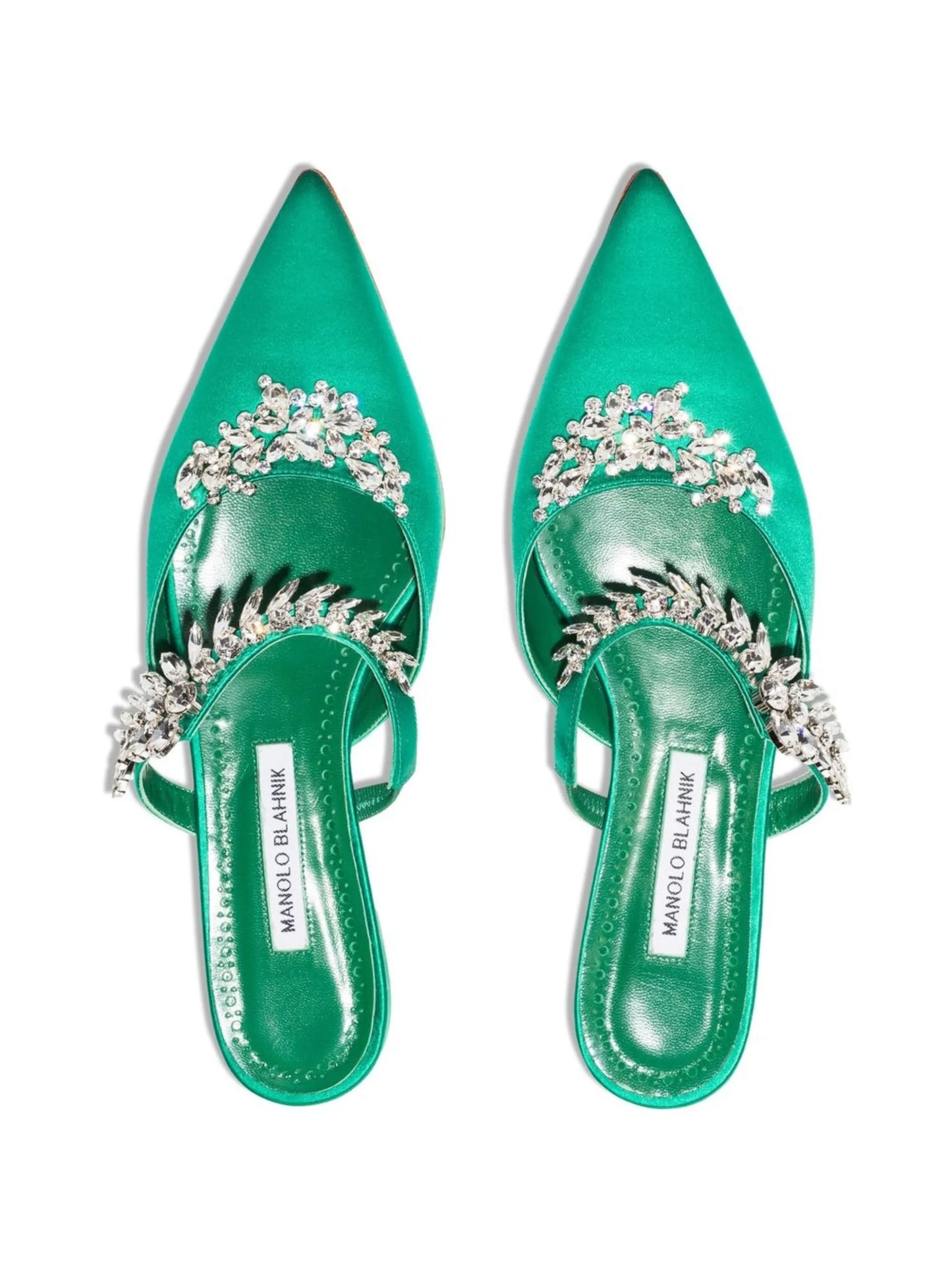 Lurum crystal-embellished mules