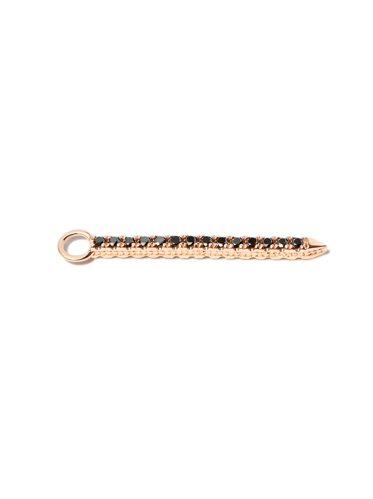 18kt rose gold Eternity Bar diamond charm