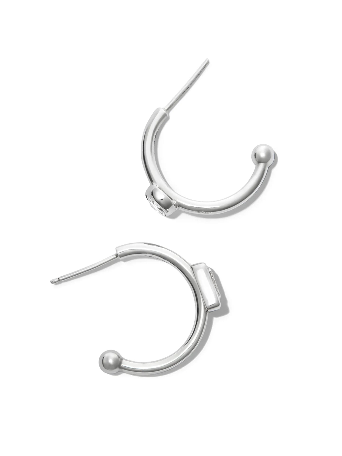 crystal-embellished hoop earrings
