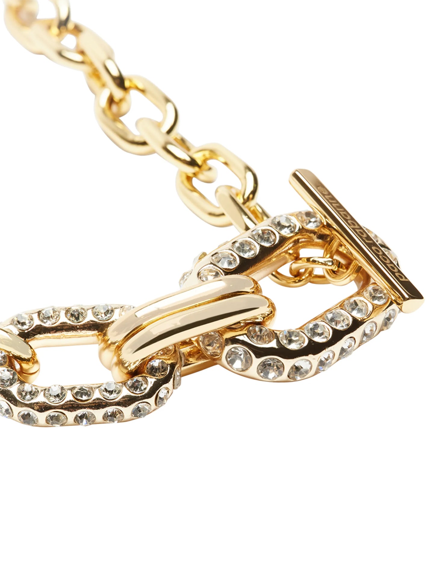 crystal-embellished chain-link necklace