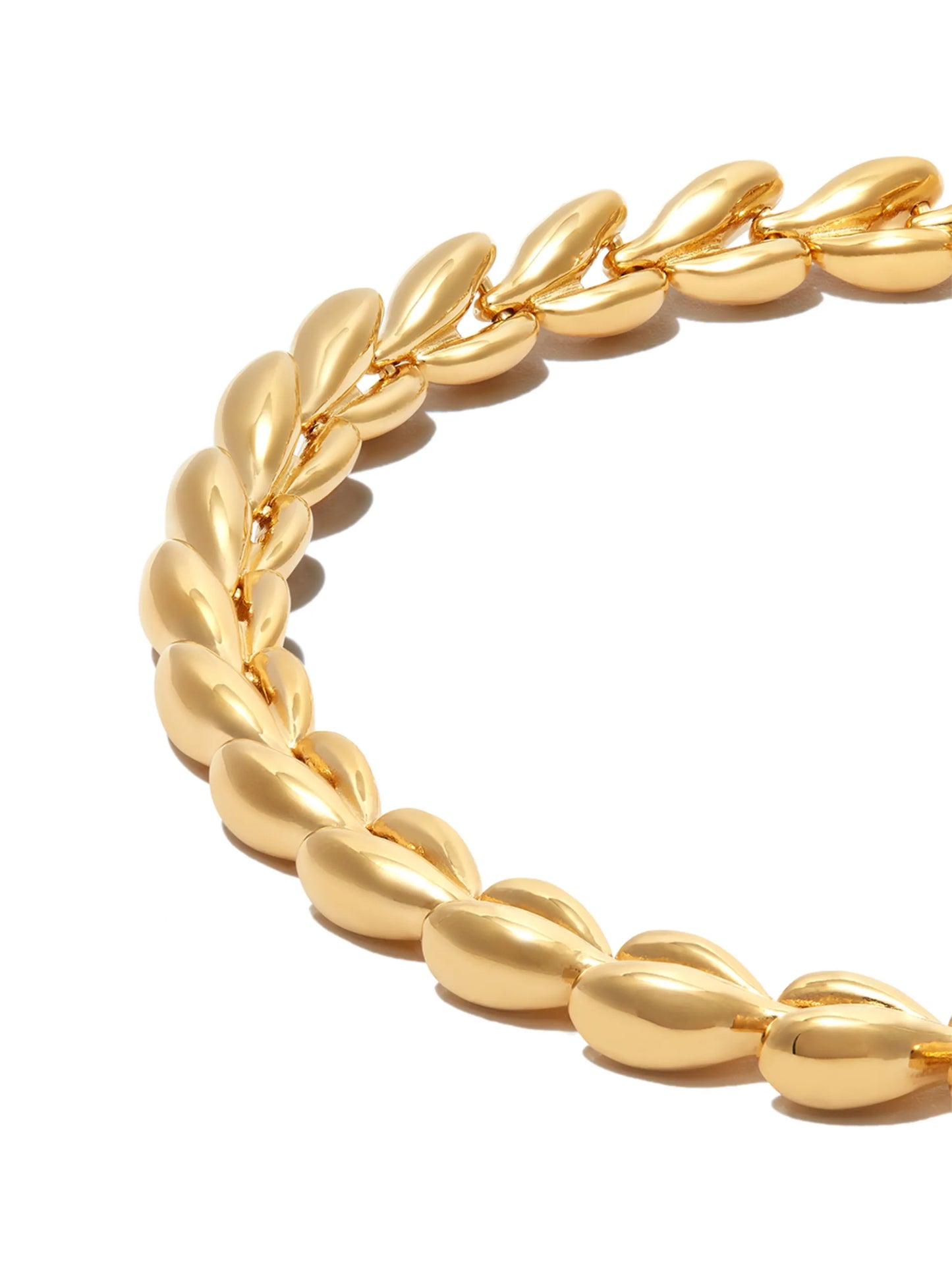 gold-plated fishbone bracelet