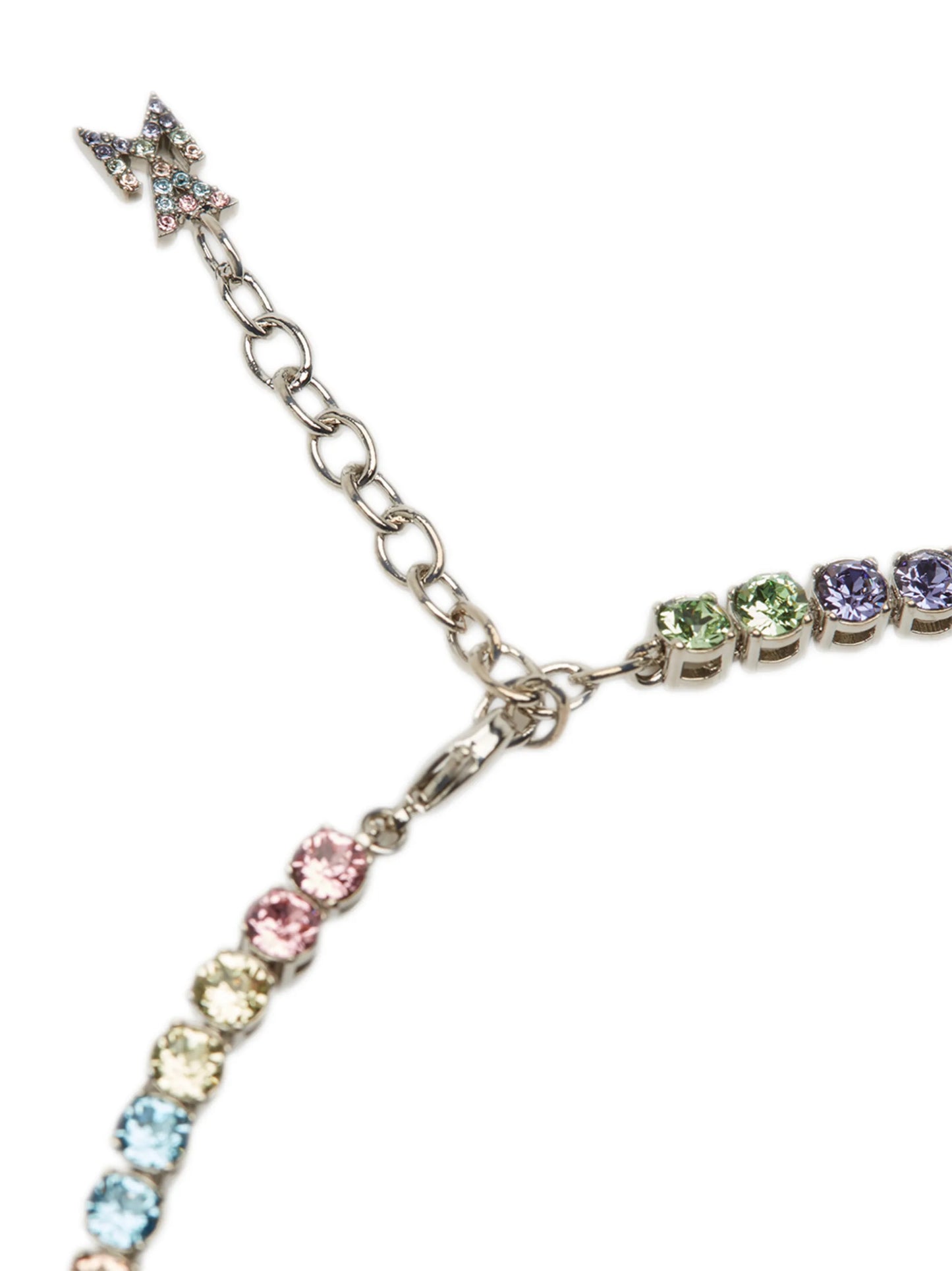 rainbow tennis necklace