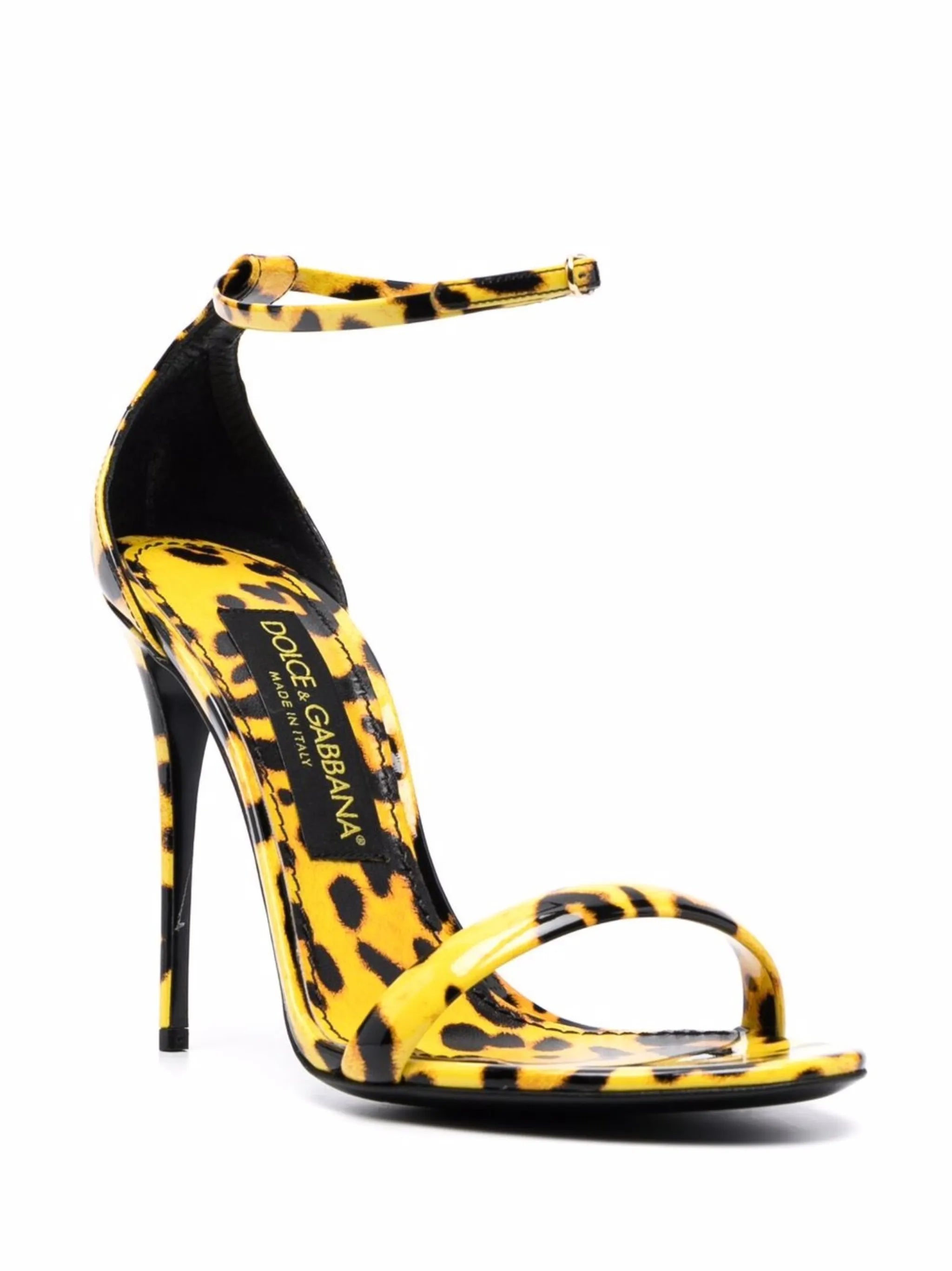 leopard-print open toe sandals