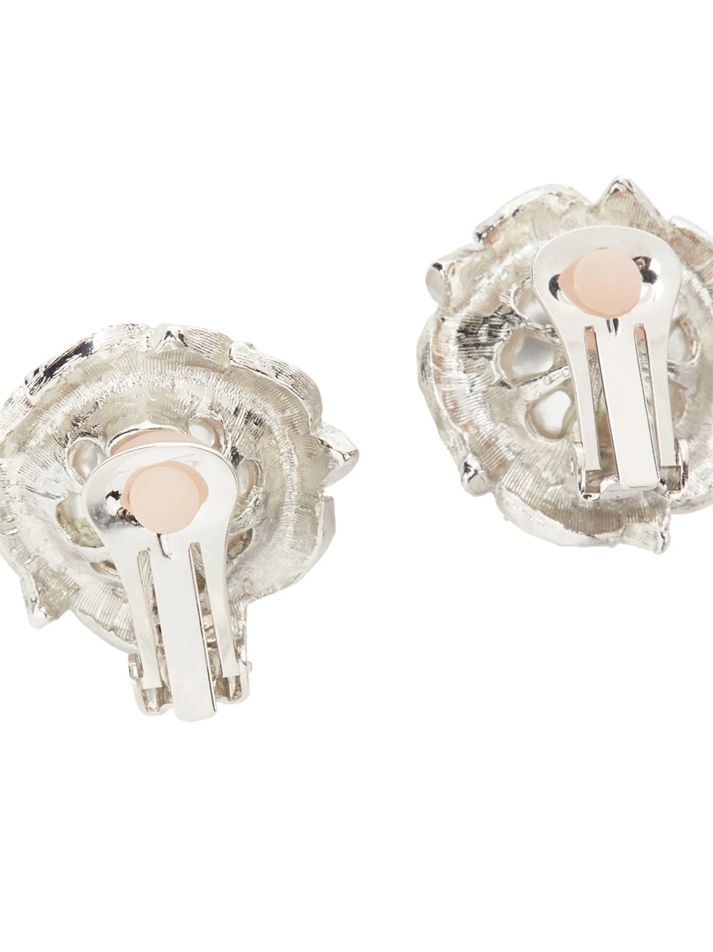 pearl-embellished clip-on earrings