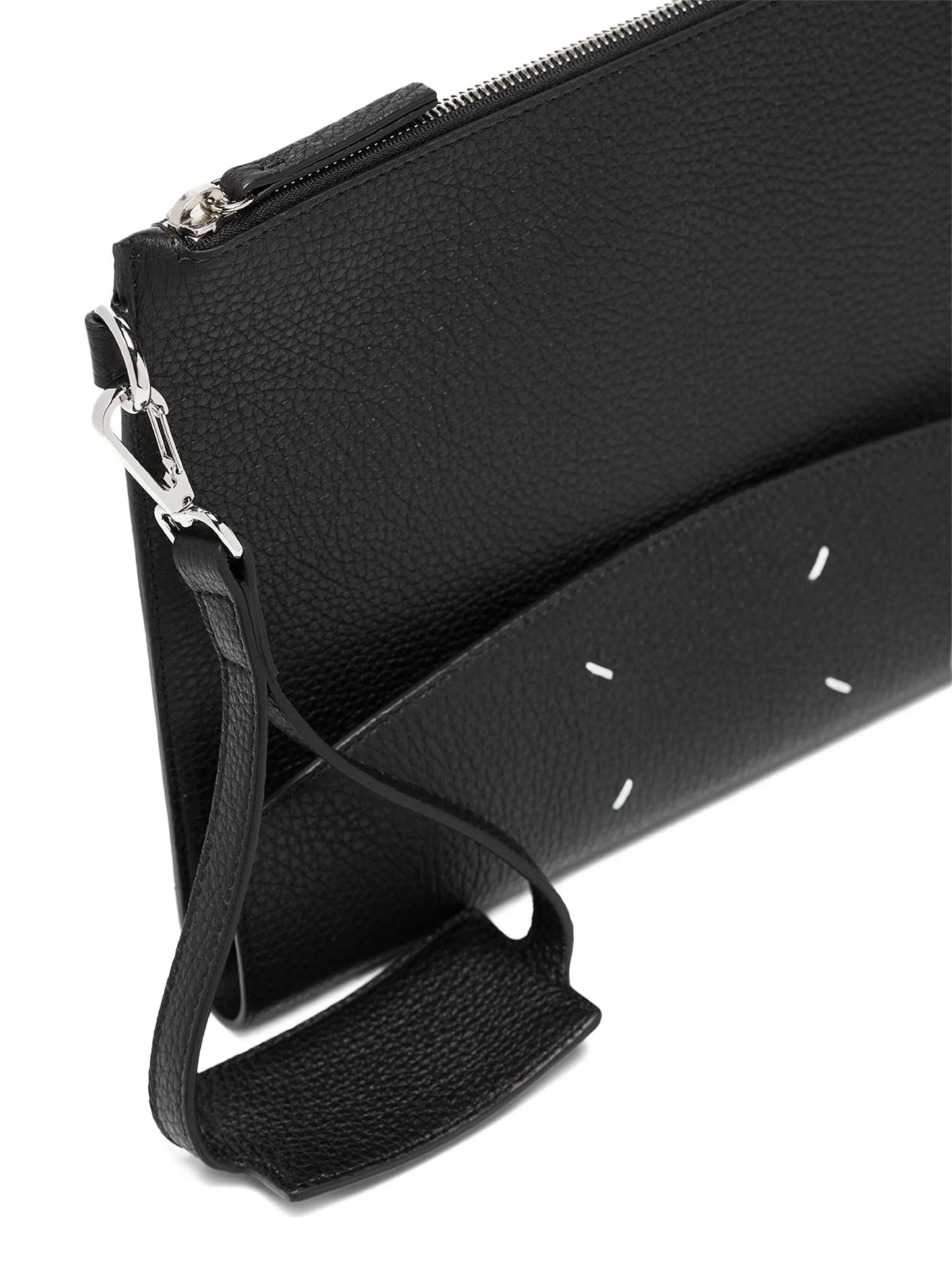 four-stitch zipped pouch