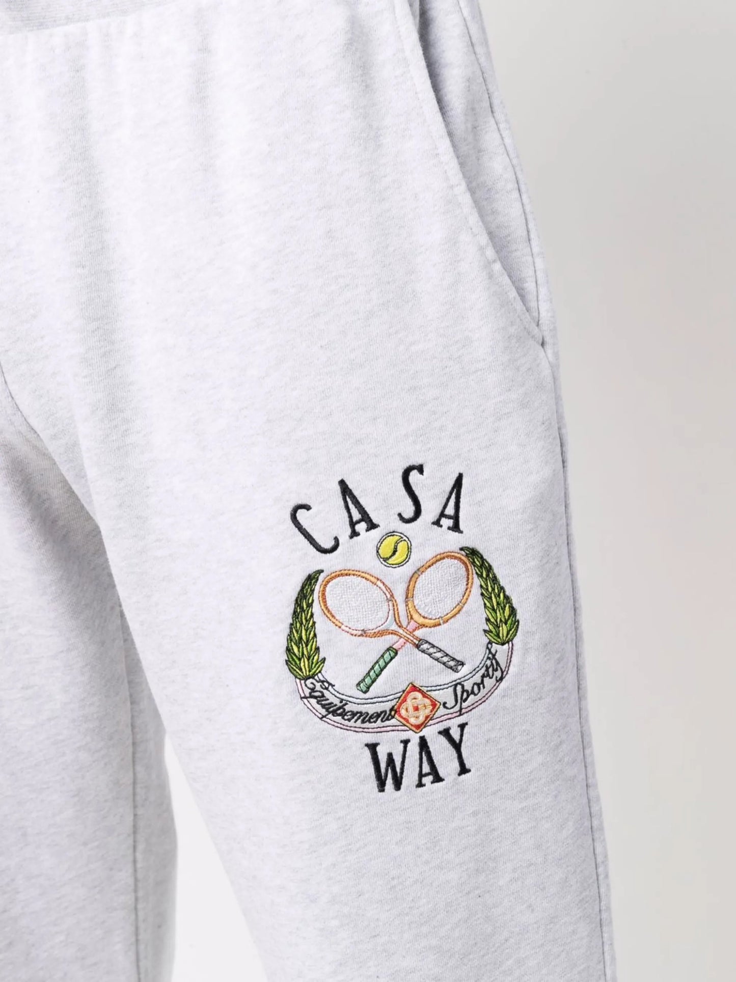 Tennis Club logo-embroidered track pants