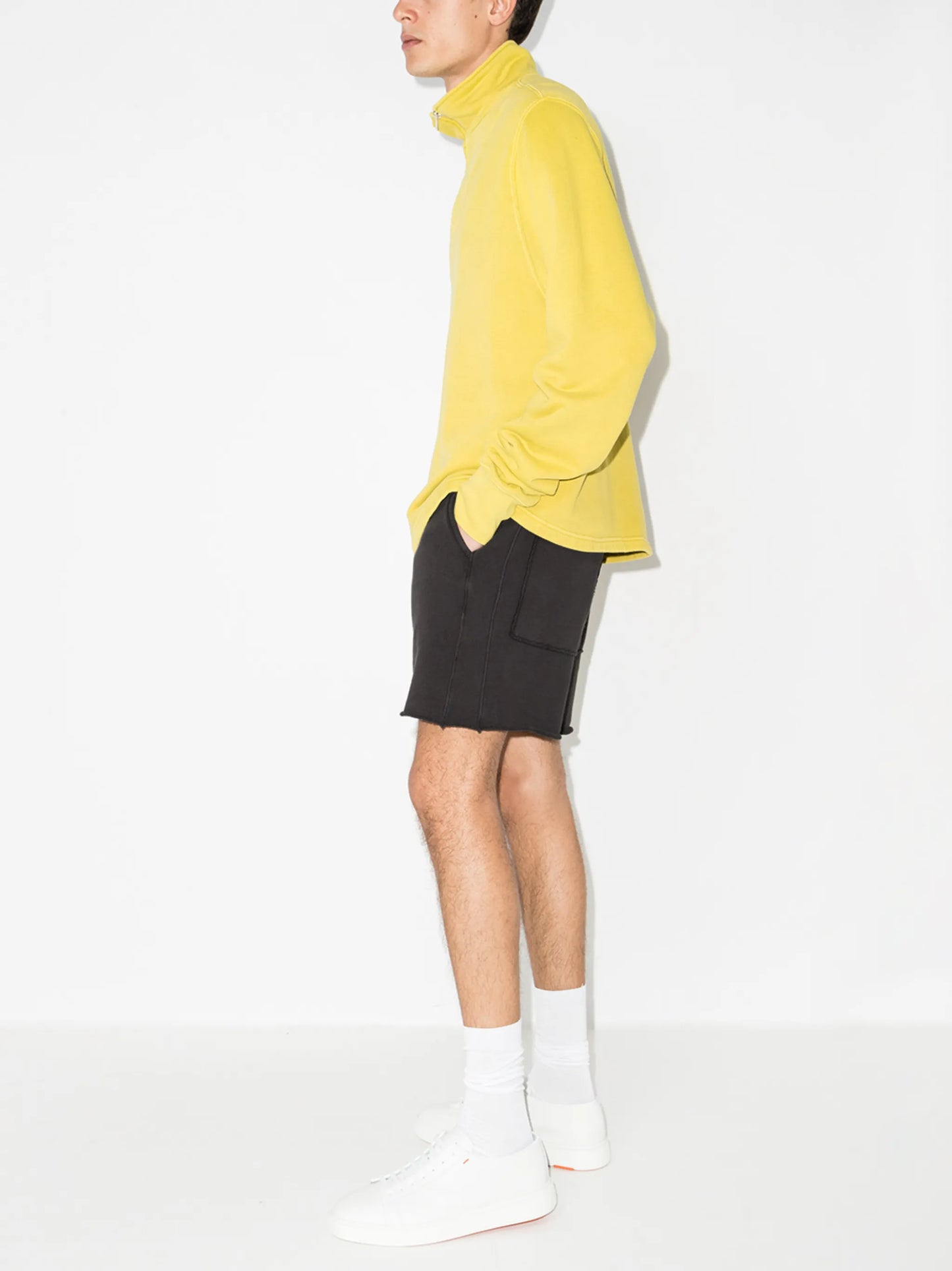 Yacht drawstring-waist track shorts