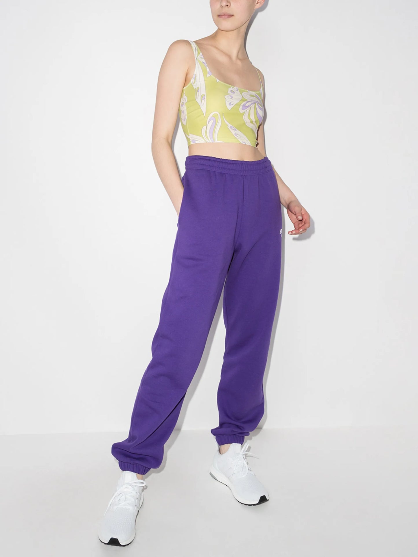 Farfalle square-neck sports bra