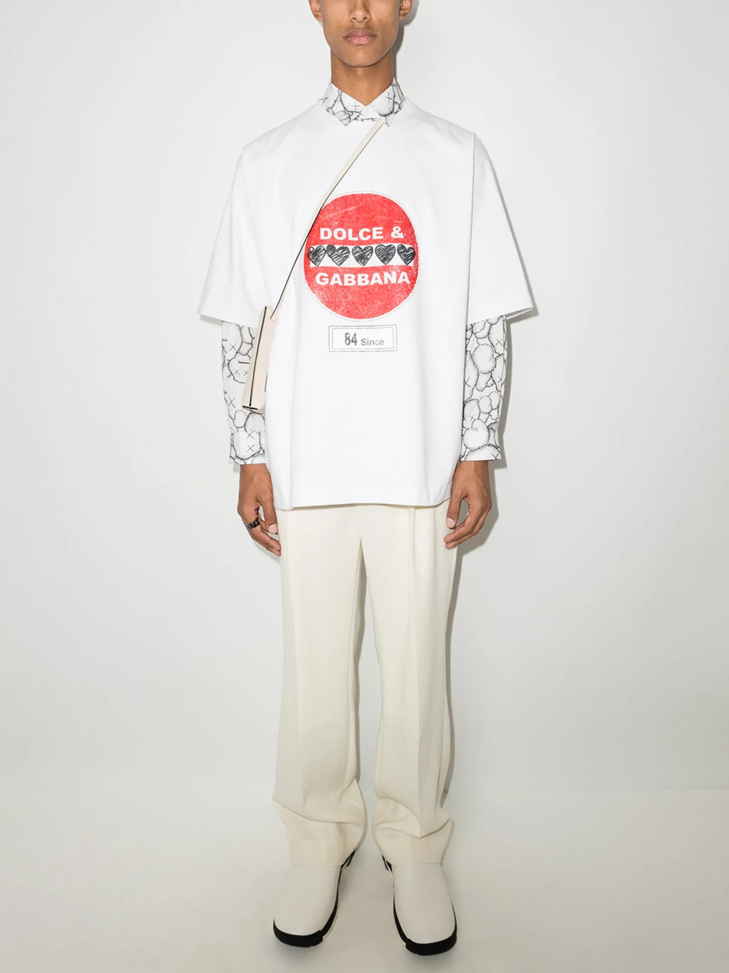 road-sign print T-shirt